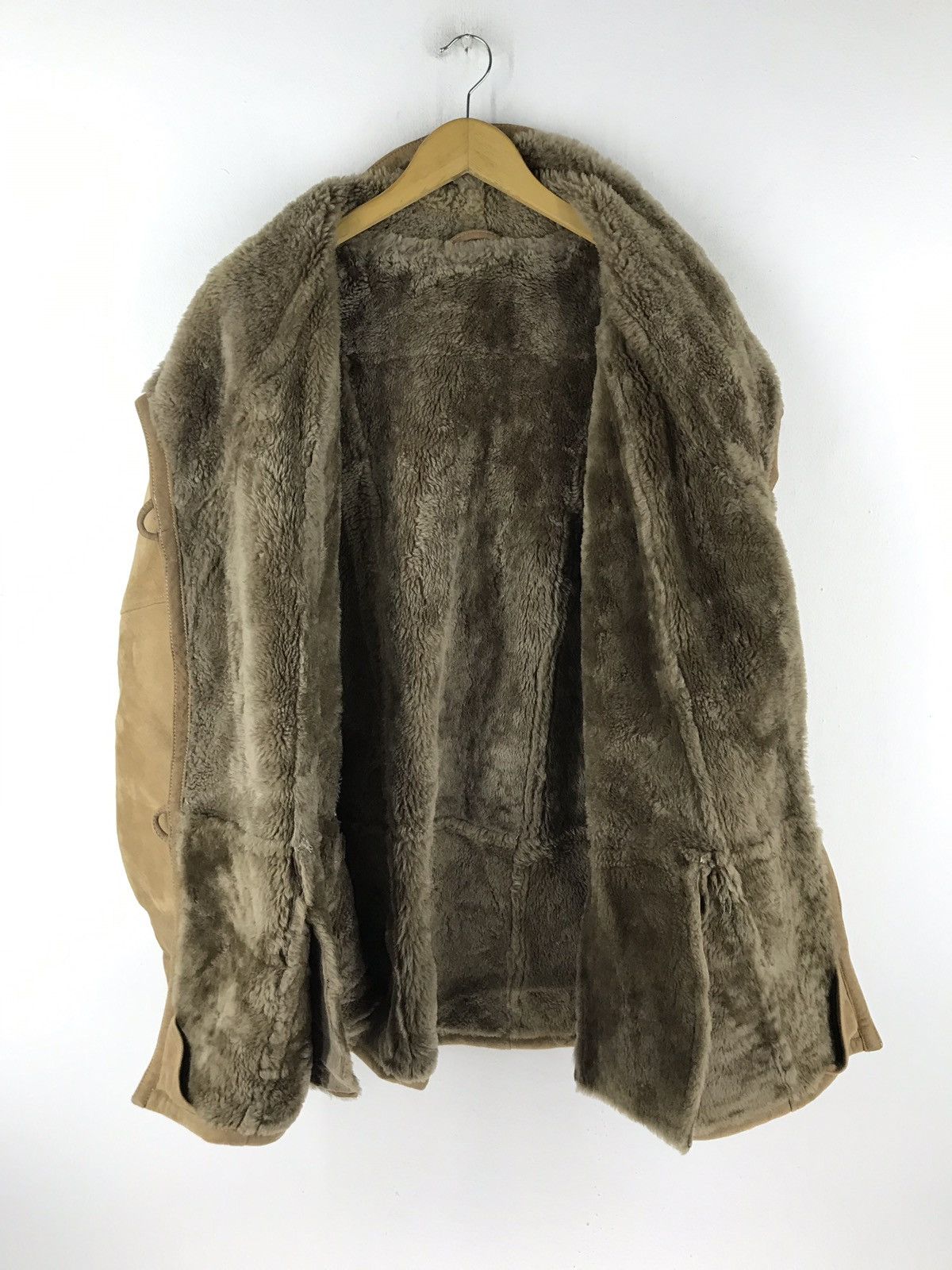 Leather Ledaspain leather sheep skin sherpa jacket made in spain Size US L / EU 52-54 / 3 - 6 Thumbnail
