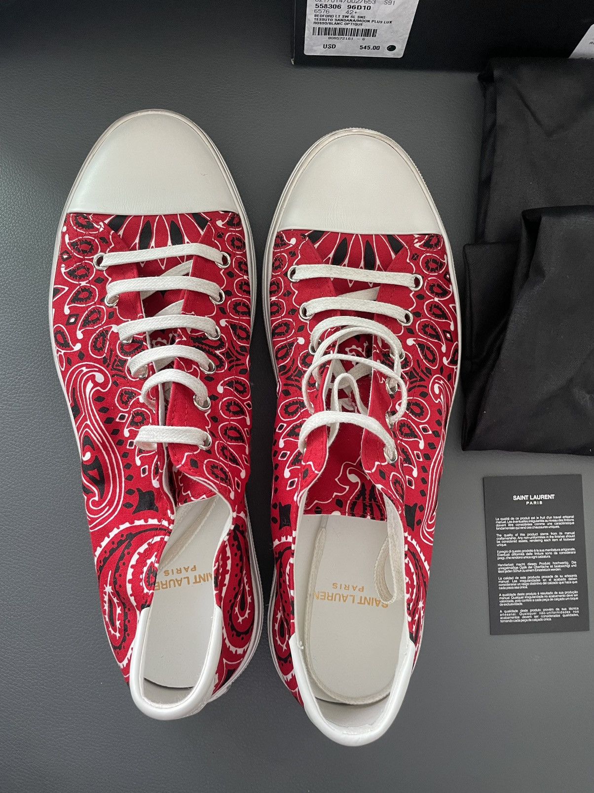 Hedi Slimane × Saint Laurent Paris × Yves Saint Laurent Brand NEW Saint Laurent Sneakers Size US 11 / EU 44 - 3 Thumbnail
