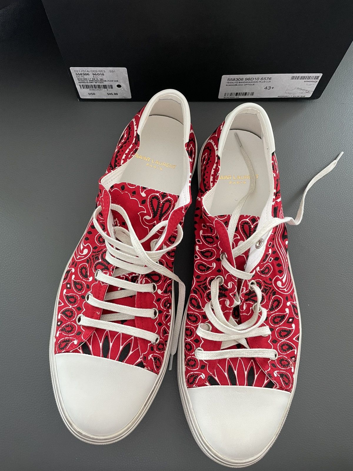 Hedi Slimane × Saint Laurent Paris × Yves Saint Laurent Brand NEW Saint Laurent Sneakers Size US 11 / EU 44 - 7 Thumbnail