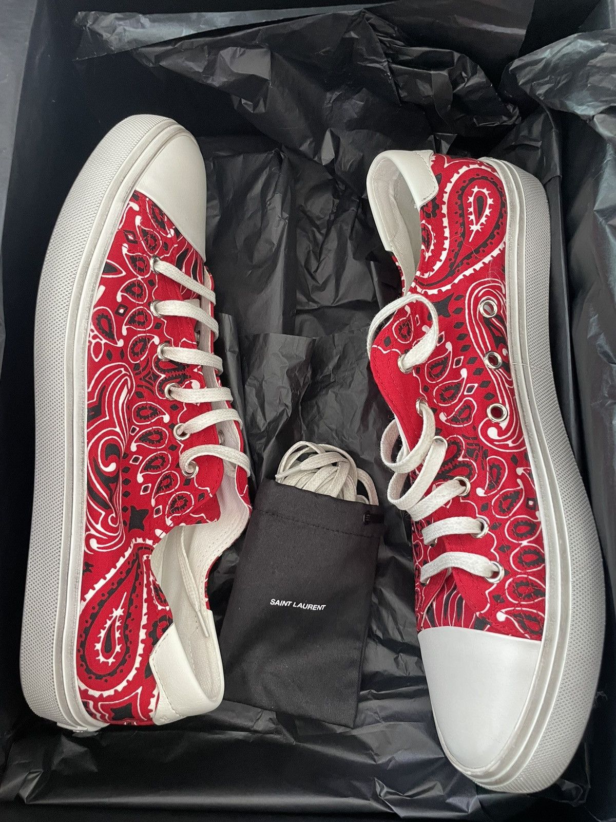 Hedi Slimane Saint Laurent Paris Yves Saint Laurent Runway Rare Brand NEW Bedford Sneakers Grailed