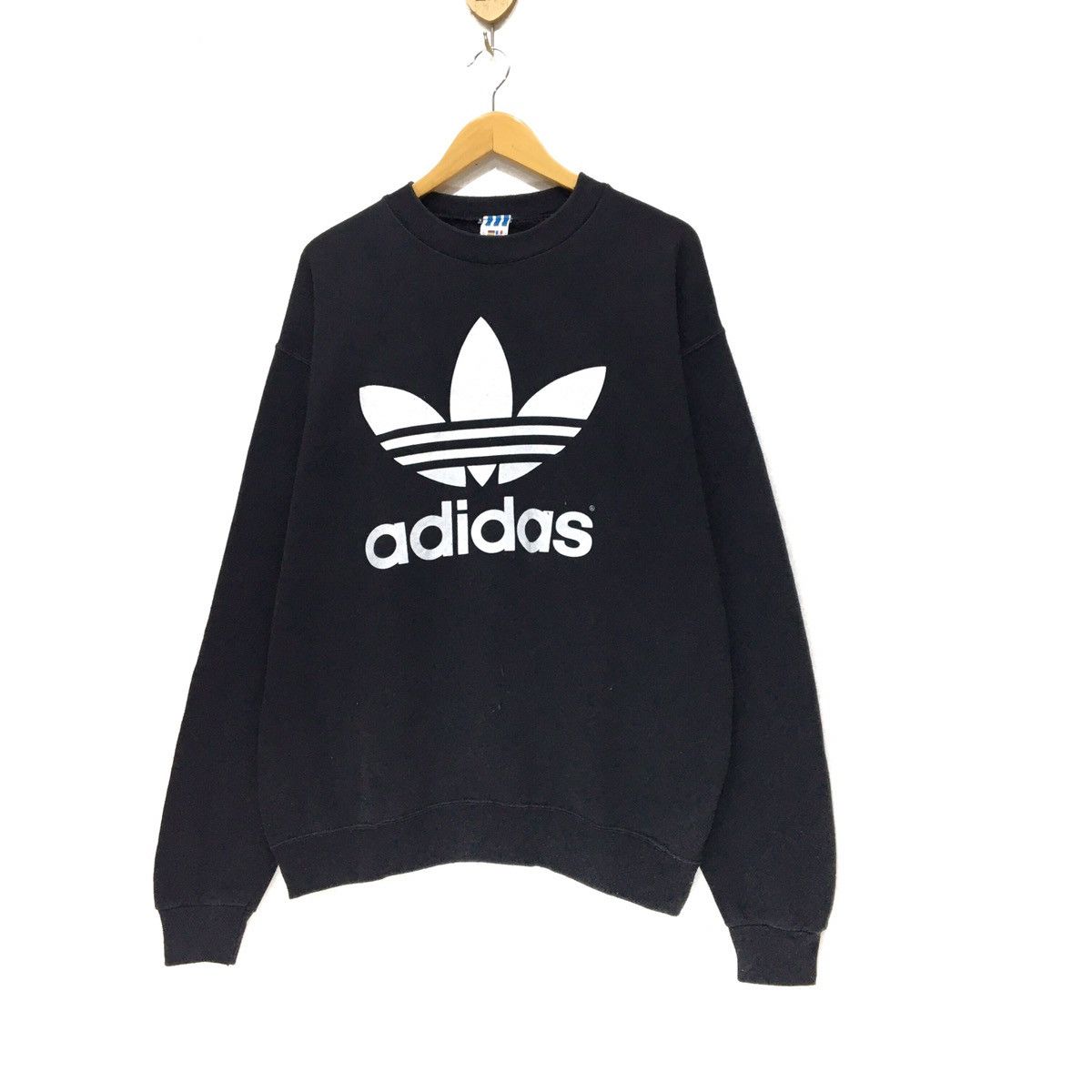 Adidas Vintage 90s ADIDAS Crewneck Sweatshirt Big Logo Size US L / EU 52-54 / 3 - 2 Thumbnail
