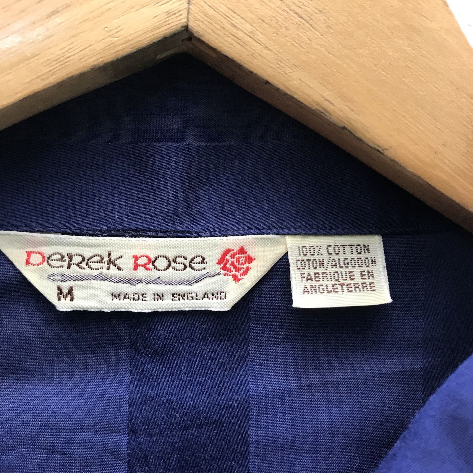Derek Rose 🔥💢 Derek Rose Navy Blue Shirt Made In England Size US M / EU 48-50 / 2 - 7 Thumbnail