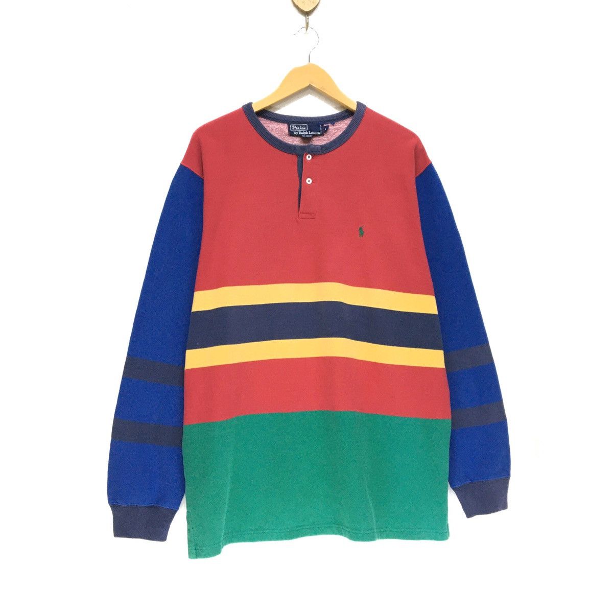 Polo Ralph Lauren Vintage 90s POLO RALPH LAUREN Crewneck Sweatshirt Size US L / EU 52-54 / 3 - 3 Thumbnail
