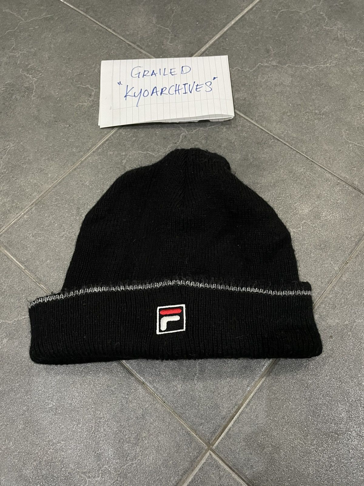 Fila FILA BLACK BEANIE Size ONE SIZE - 1 Thumbnail