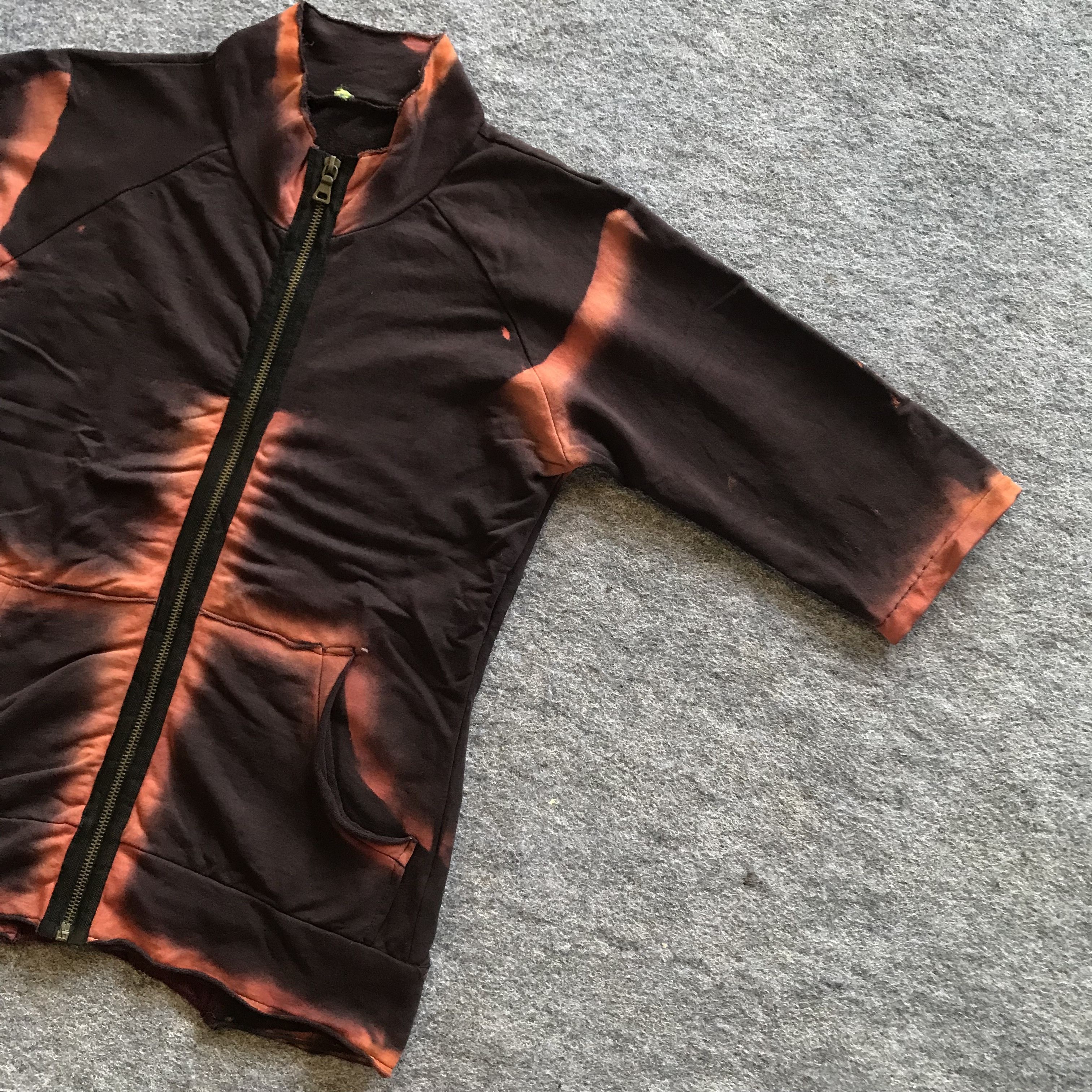 Vintage tie dye zip jacket gaultier style