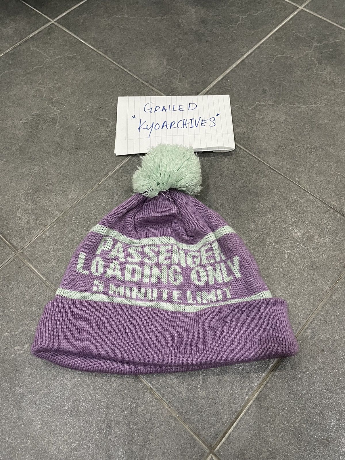Japanese Brand TSUBASA & HEADSTAR PURPLE BEANIE Size ONE SIZE - 2 Thumbnail