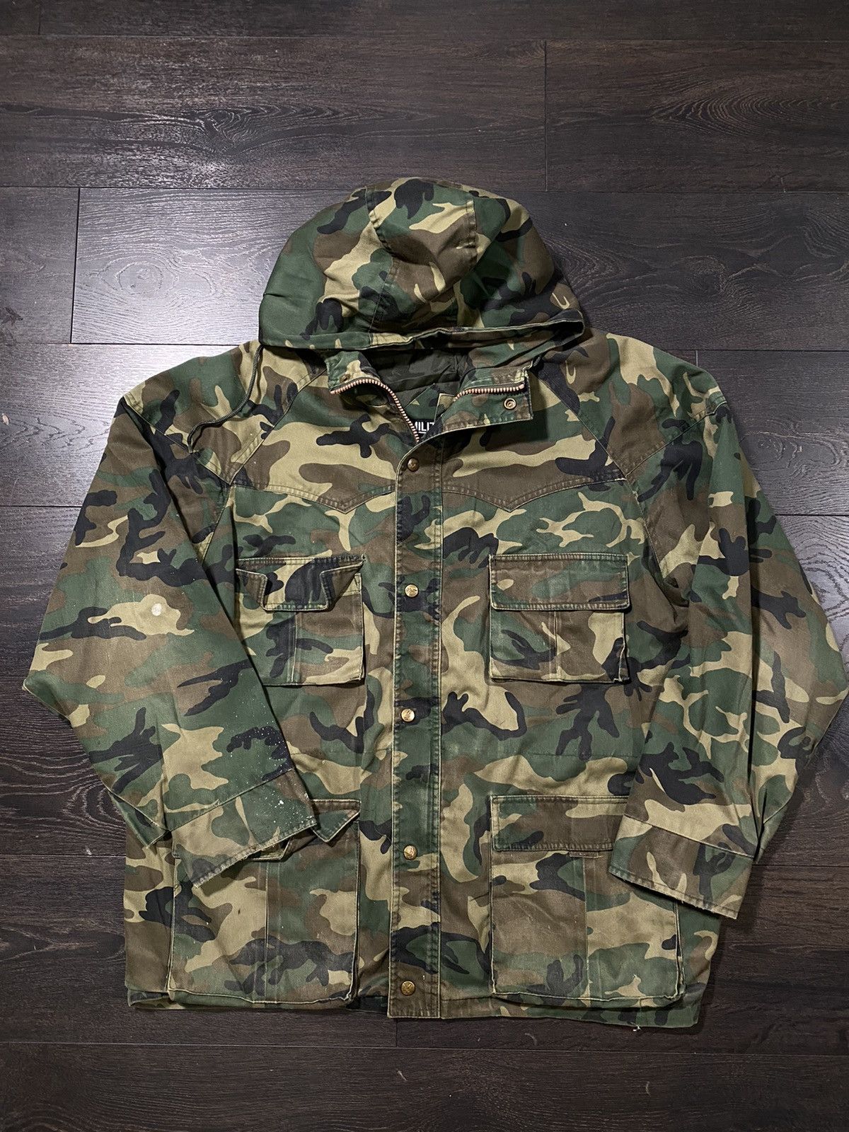 Vintage Vintage Hoodie Light Jackets Camouflage Parka Size US M / EU 48-50 / 2 - 1 Thumbnail