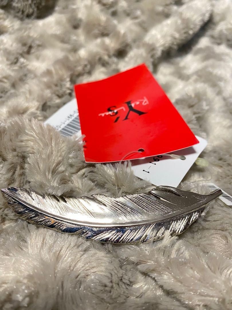 image of Yohji Yamamoto Y's Brooch in Silver, Men's