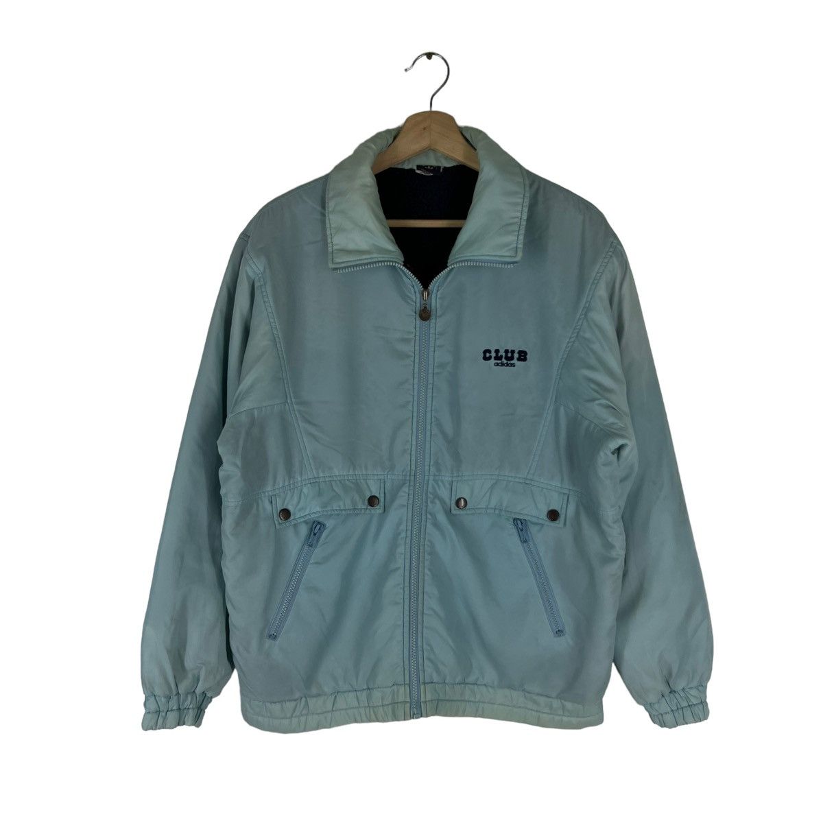 Adidas VINTAGE LIGHT PUFFER JACKET ADIDAS CLUB BIG LOGO Size US M / EU 48-50 / 2 - 3 Thumbnail