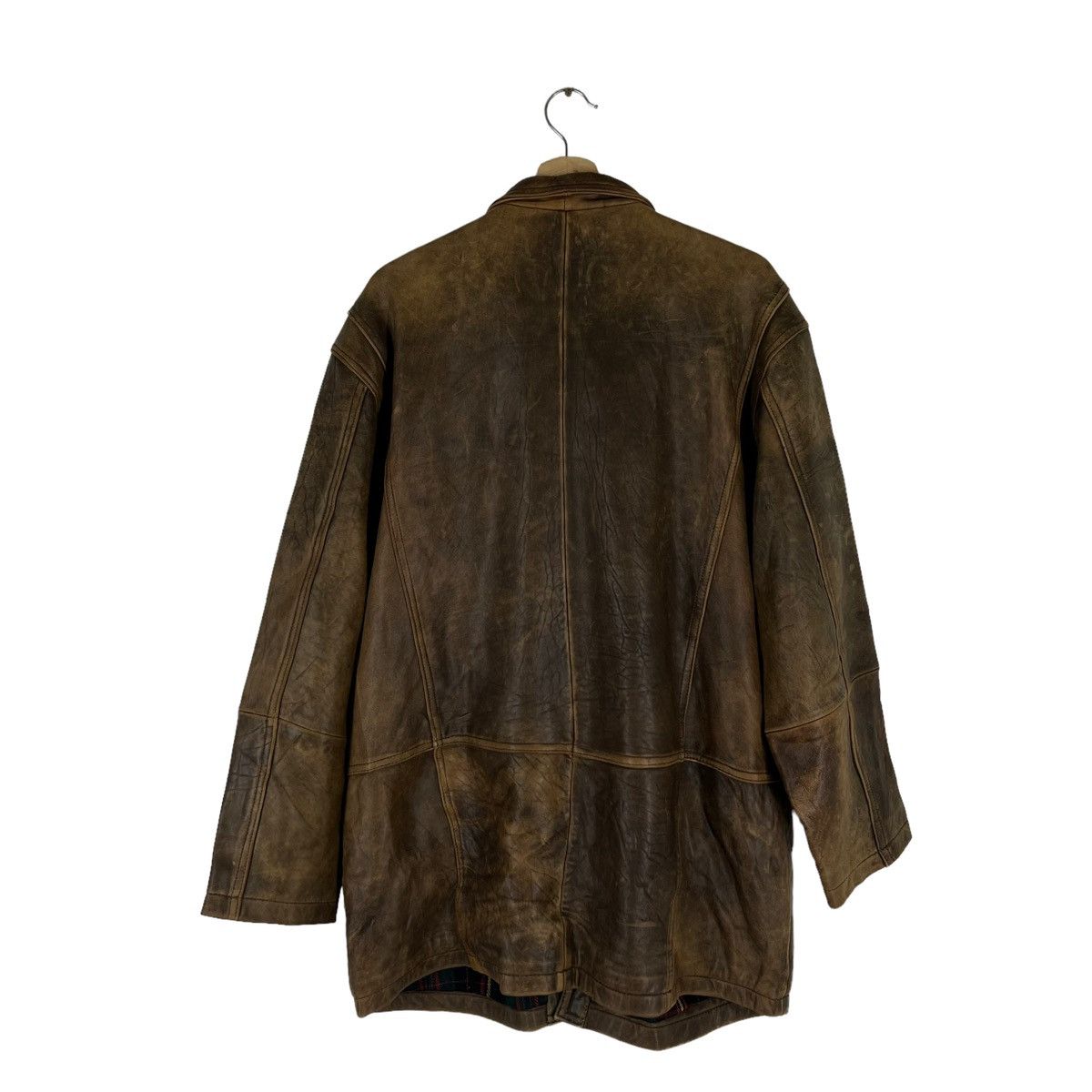 Japanese Brand VINTAGE OLD FLIGHT LEATHER JACKET MAC HOPE BIG LOGO Size US L / EU 52-54 / 3 - 7 Thumbnail