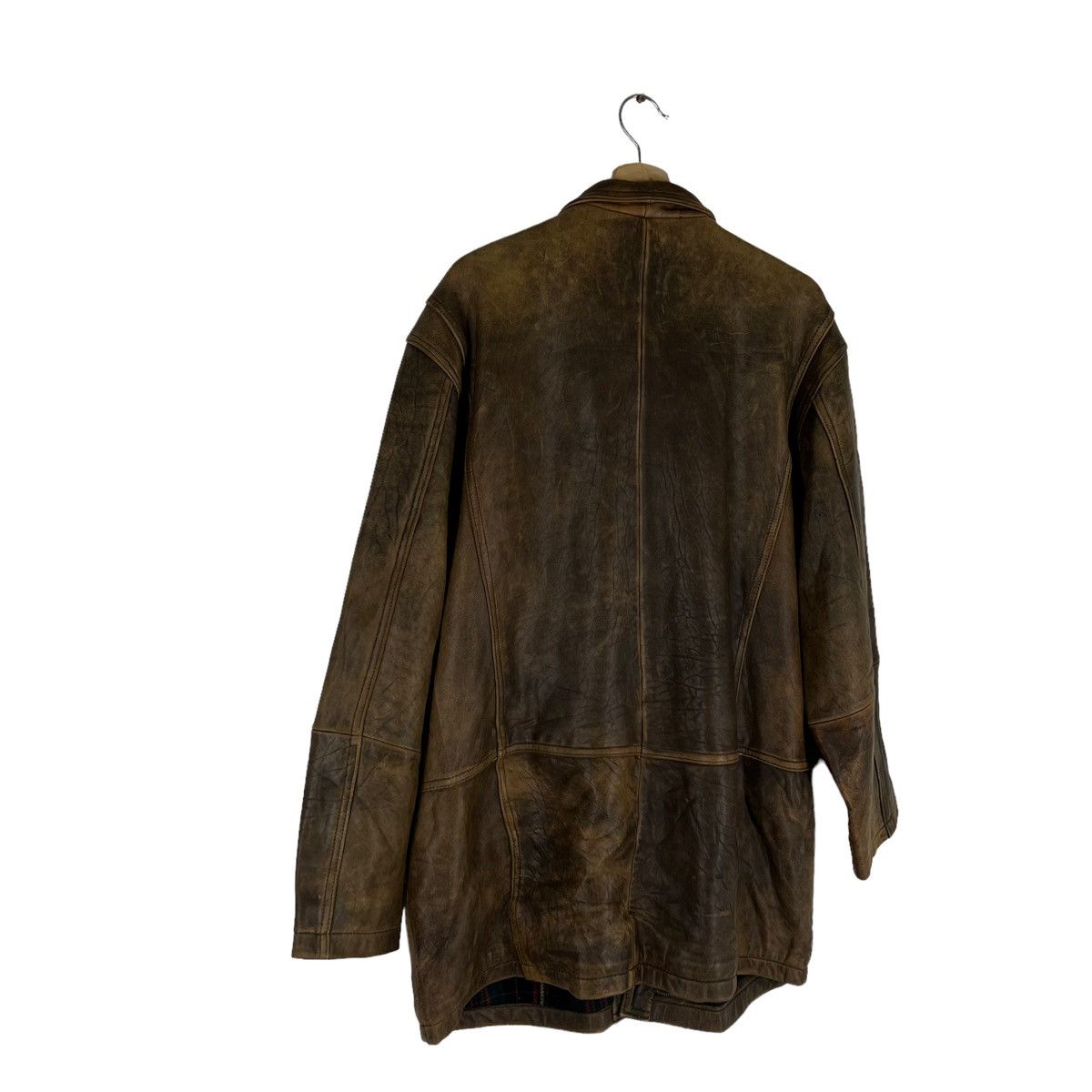 Japanese Brand VINTAGE OLD FLIGHT LEATHER JACKET MAC HOPE BIG LOGO Size US L / EU 52-54 / 3 - 8 Thumbnail