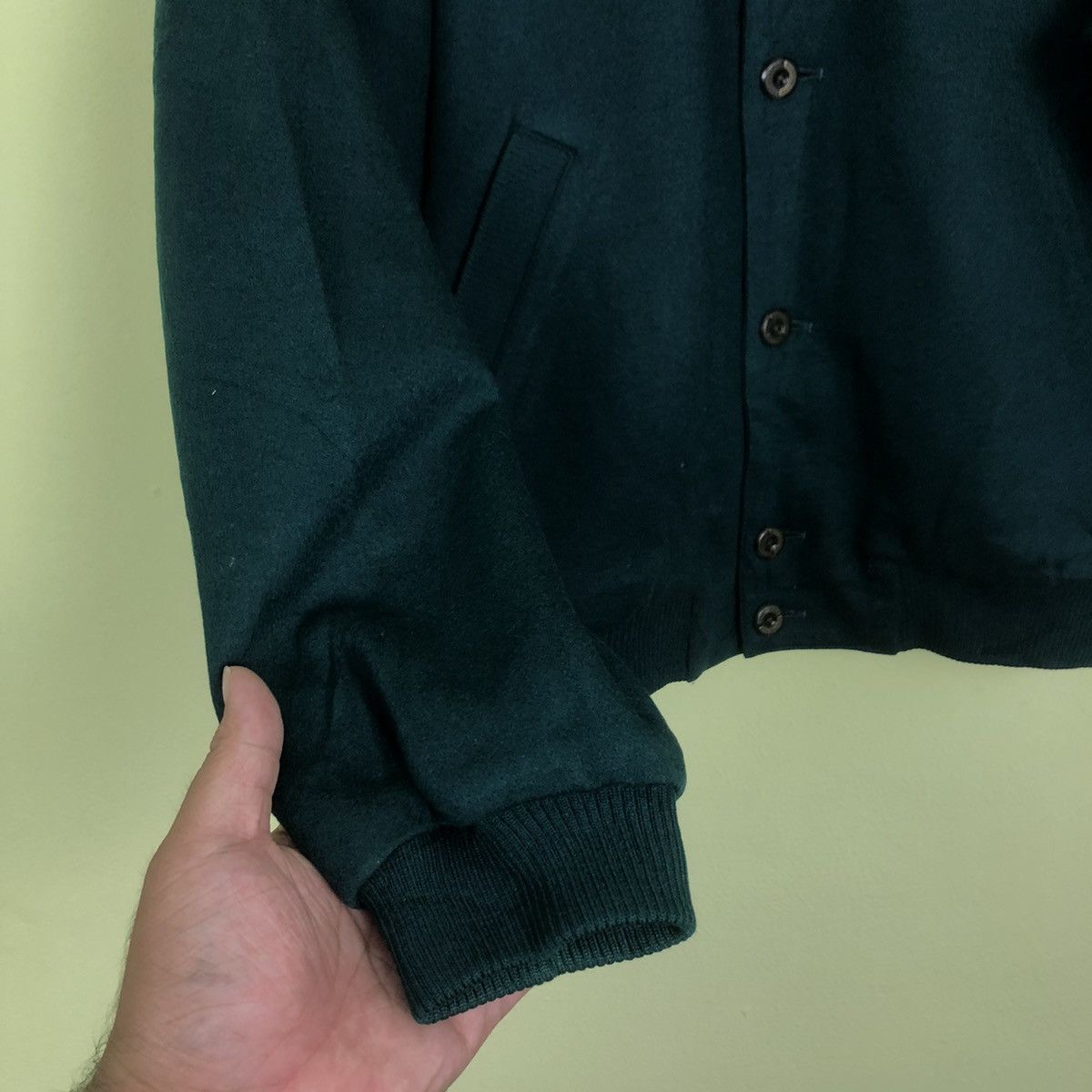 Burberry Vintage Burberrys Bomber Wool Jacket Blanket Striped Design Size US L / EU 52-54 / 3 - 5 Thumbnail