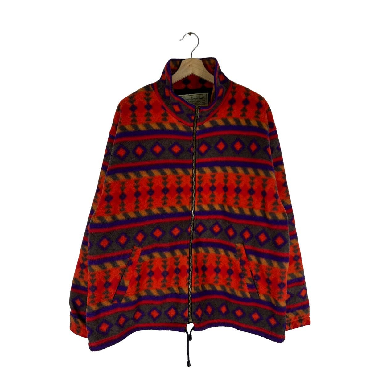 Japanese Brand VINTAGE LOGOS AZTEC NAVAJO DESIGN FLEECE JACKET Size US L / EU 52-54 / 3 - 1 Thumbnail