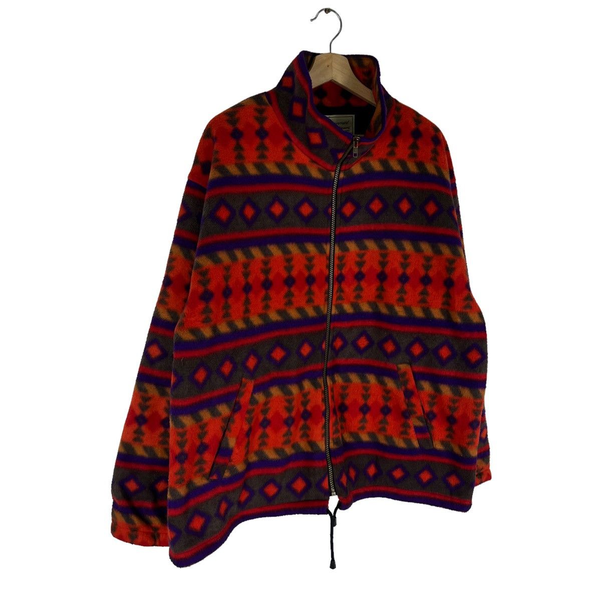 Japanese Brand VINTAGE LOGOS AZTEC NAVAJO DESIGN FLEECE JACKET Size US L / EU 52-54 / 3 - 2 Thumbnail