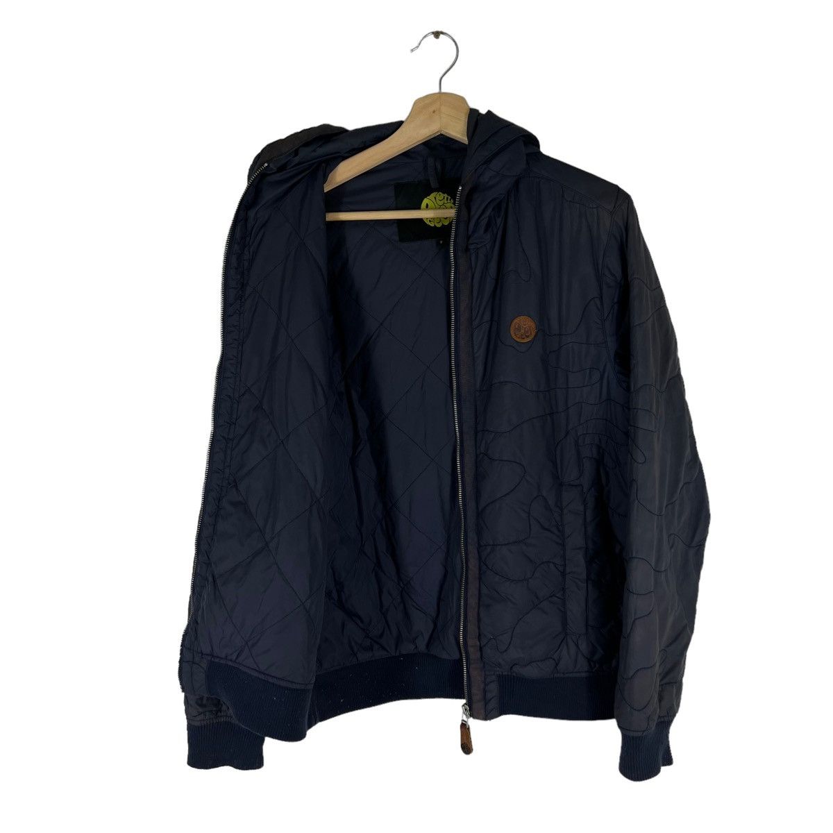Japanese Brand RARE QUILTED ZIPPER JACKET PRETTY GREEN JAPAN MADE Size US M / EU 48-50 / 2 - 9 Thumbnail