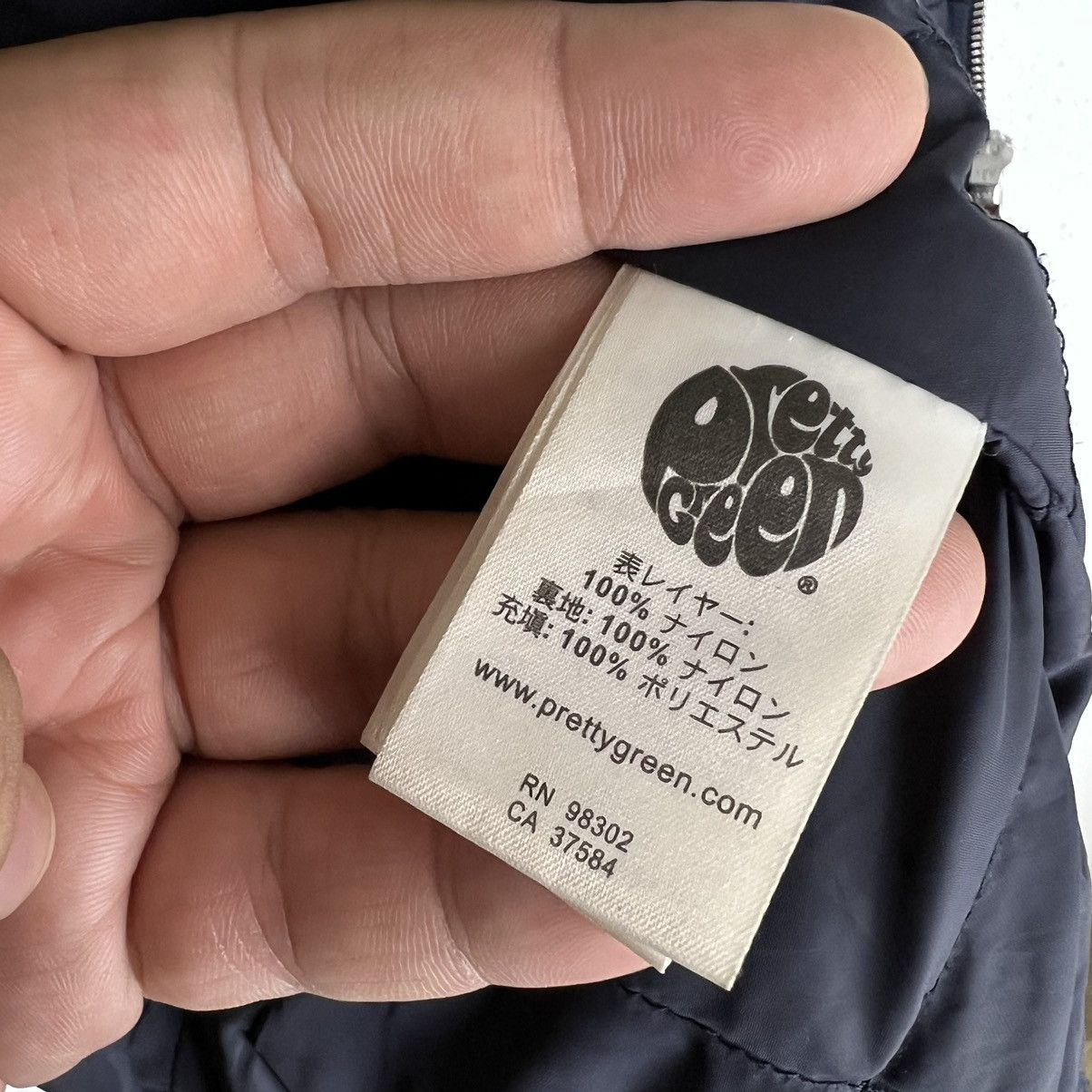Japanese Brand RARE QUILTED ZIPPER JACKET PRETTY GREEN JAPAN MADE Size US M / EU 48-50 / 2 - 11 Thumbnail
