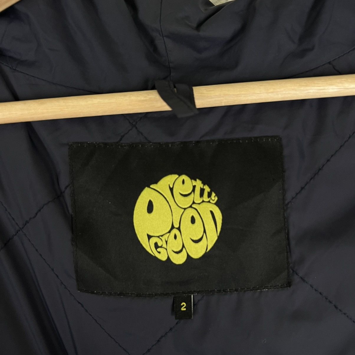 Japanese Brand RARE QUILTED ZIPPER JACKET PRETTY GREEN JAPAN MADE Size US M / EU 48-50 / 2 - 10 Thumbnail