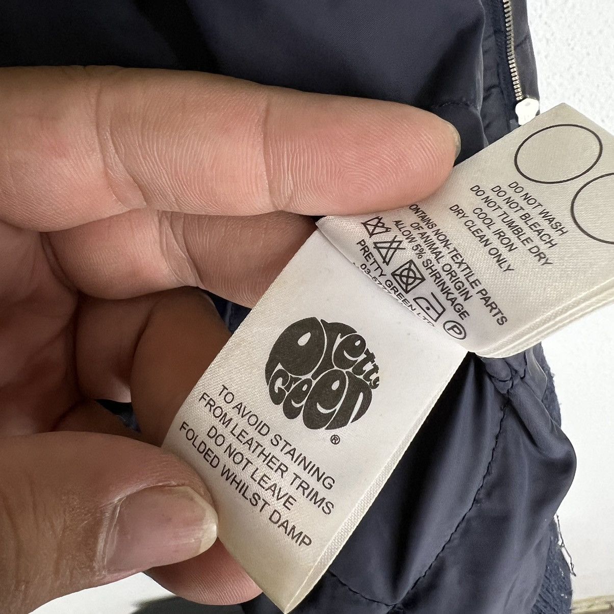 Japanese Brand RARE QUILTED ZIPPER JACKET PRETTY GREEN JAPAN MADE Size US M / EU 48-50 / 2 - 13 Thumbnail