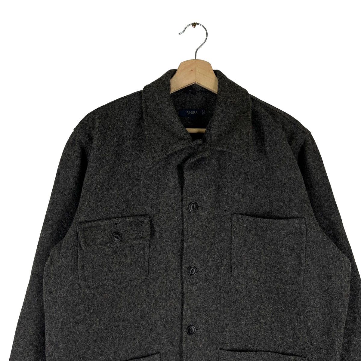 Japanese Brand × SHIPS VINTAGE WOOL JACKET SHIPS MADE IN USA INSPIRED ISSEY MIYAKE Size US L / EU 52-54 / 3 - 4 Thumbnail