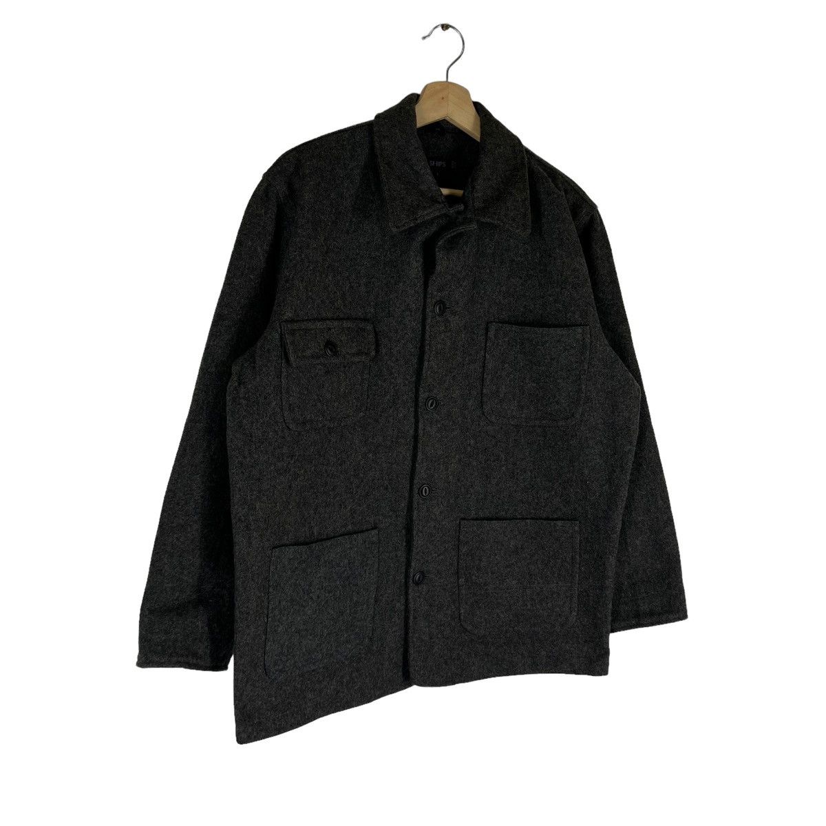 Japanese Brand × SHIPS VINTAGE WOOL JACKET SHIPS MADE IN USA INSPIRED ISSEY MIYAKE Size US L / EU 52-54 / 3 - 2 Thumbnail