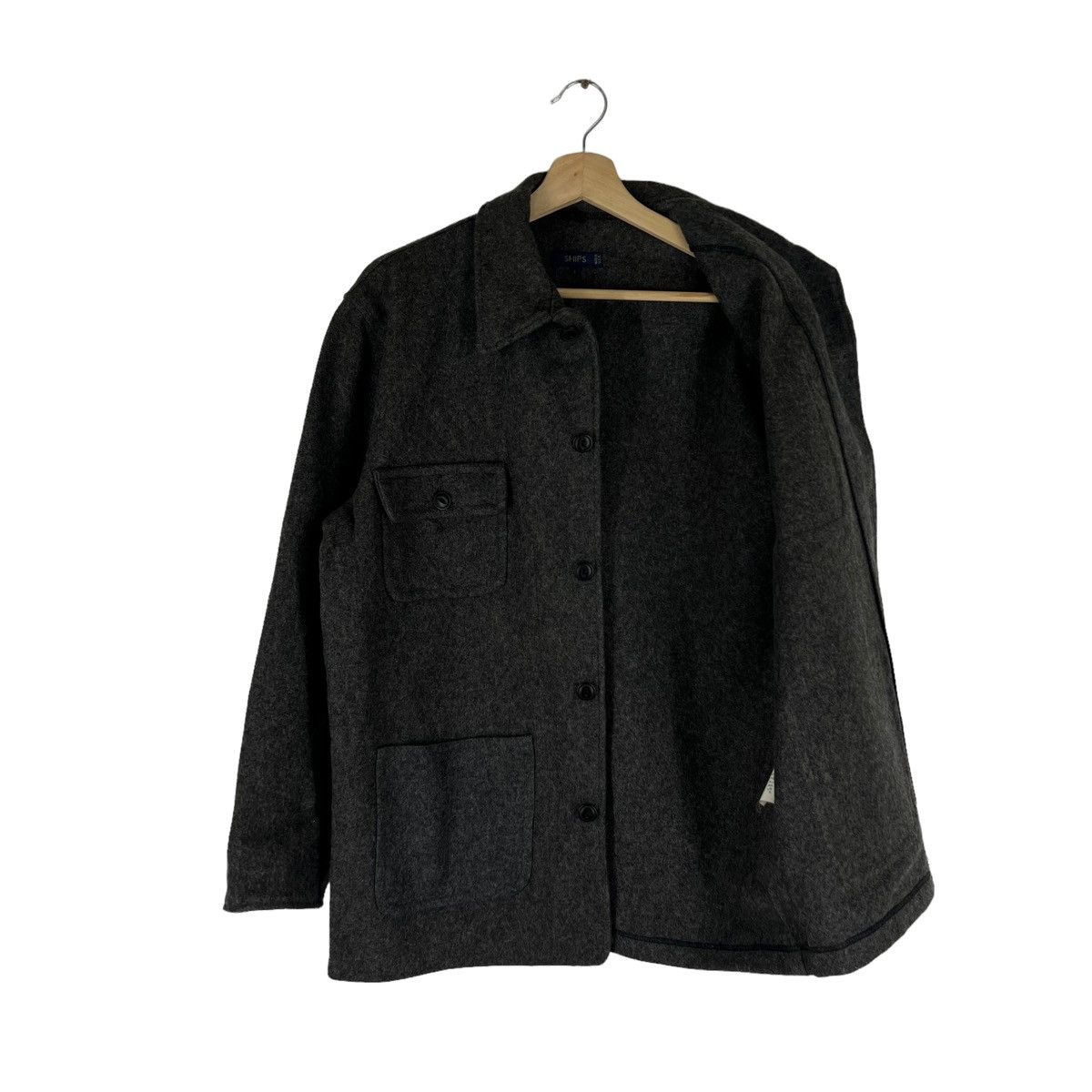 Japanese Brand × SHIPS VINTAGE WOOL JACKET SHIPS MADE IN USA INSPIRED ISSEY MIYAKE Size US L / EU 52-54 / 3 - 10 Thumbnail