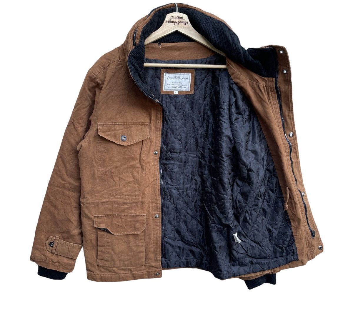 Japanese Brand Multi Pocket Tech Power To The People Jacket Size US M / EU 48-50 / 2 - 8 Thumbnail