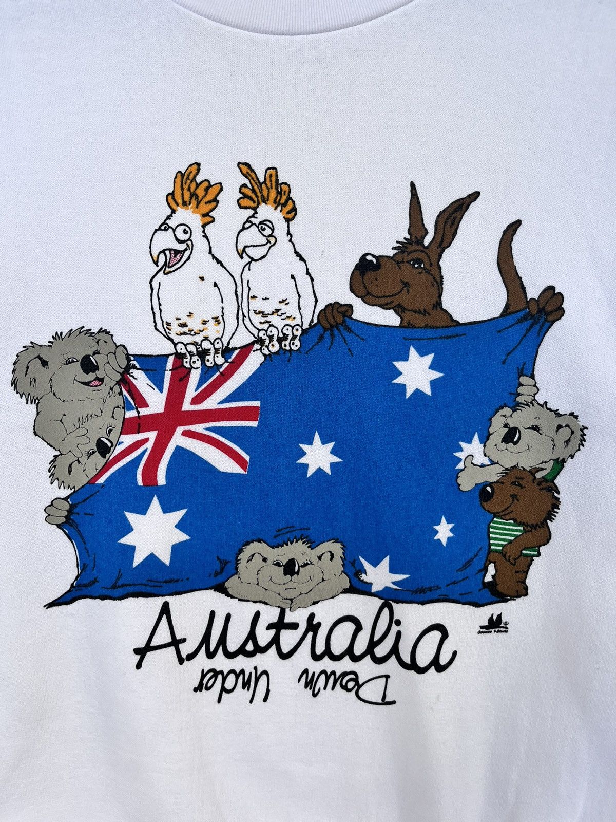 Man Made In Australia Vintage 80s Ken Done Australia Art Sweatshirt Size US L / EU 52-54 / 3 - 3 Thumbnail