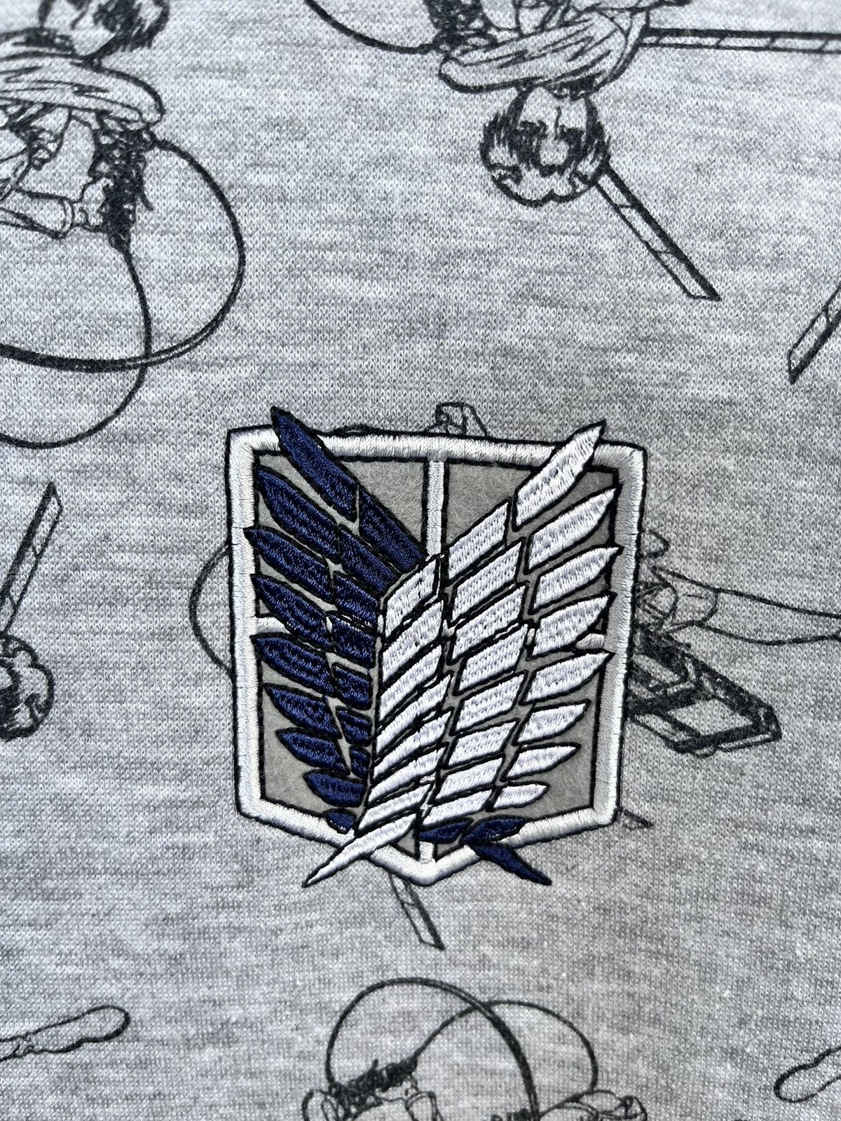 Anime Attack On Titan All Print Hoodie Size US XL / EU 56 / 4 - 4 Thumbnail
