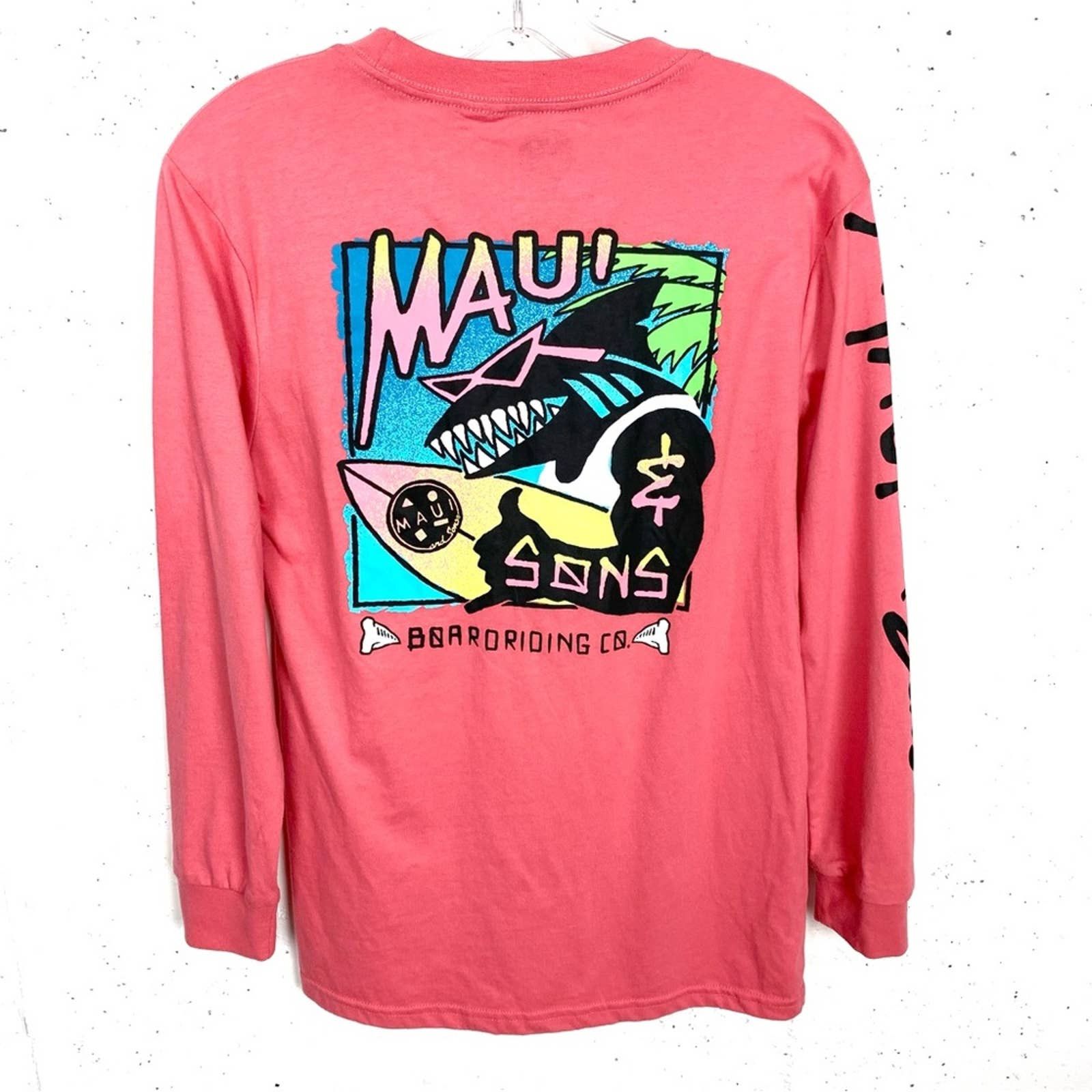 Maui And Sons Maui & Sons Shaka And Sons Long Sleeve T-Shirt Crewneck ...