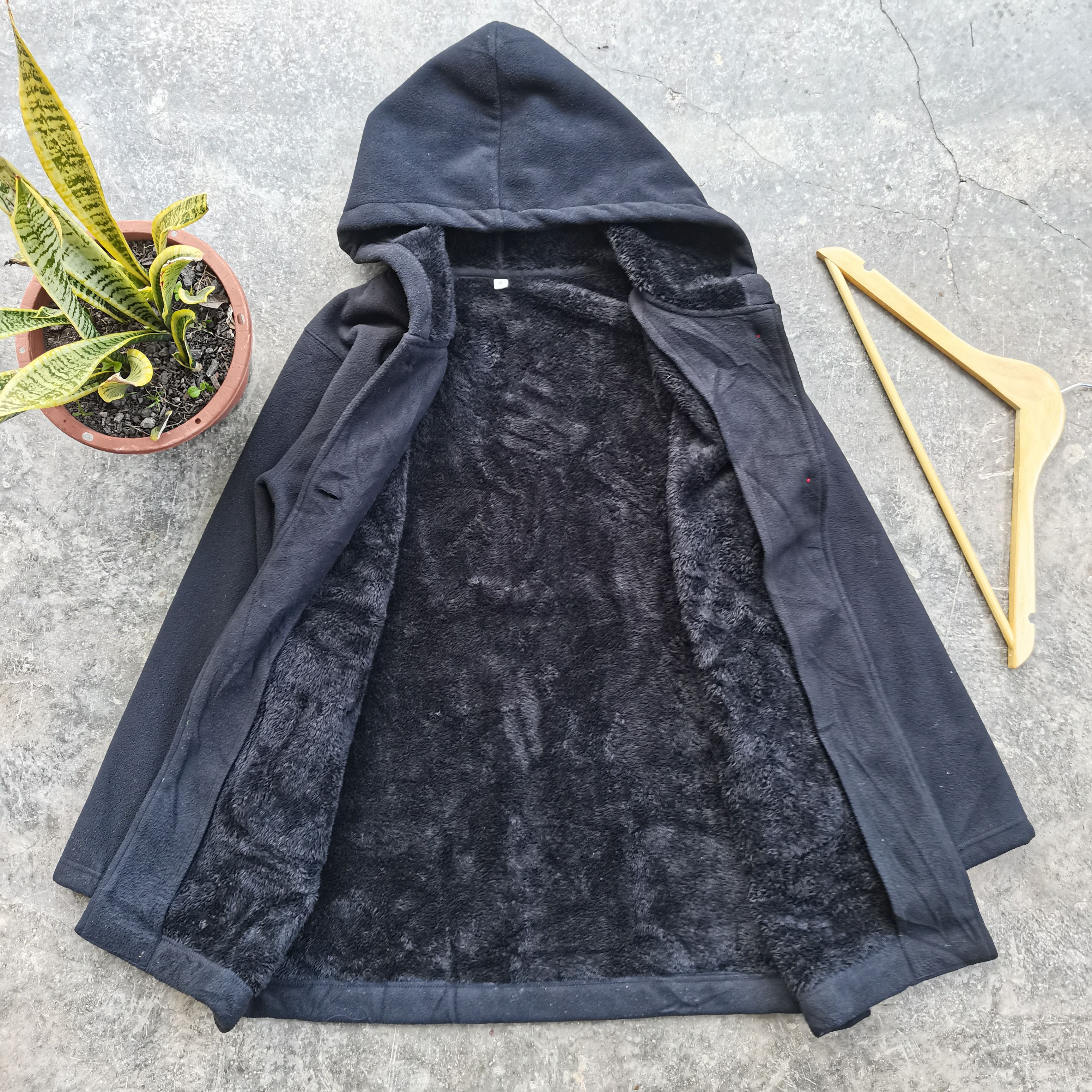 Japanese Brand × Vintage Japanese Brand TOPVALU Fleece Cardigan With Hoodie Size US M / EU 48-50 / 2 - 2 Thumbnail