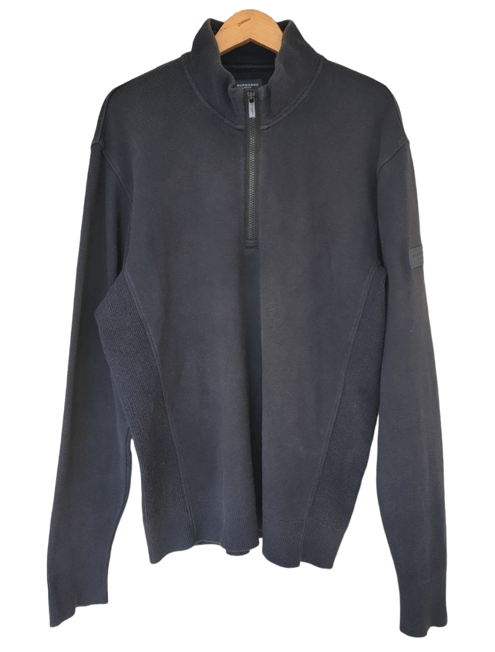 Burberry ❎ Burberry Golf Quarter Zip Sweater Size US XL / EU 56 / 4 - 1 Thumbnail