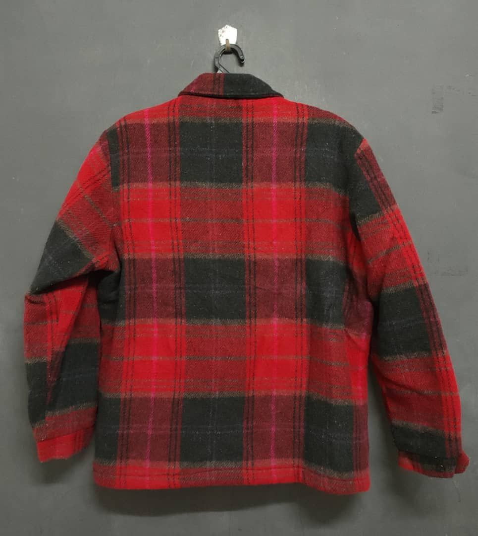 Flannel ❎ Vtg California Imperial Wool Zip Up Jacket Size US L / EU 52-54 / 3 - 2 Thumbnail
