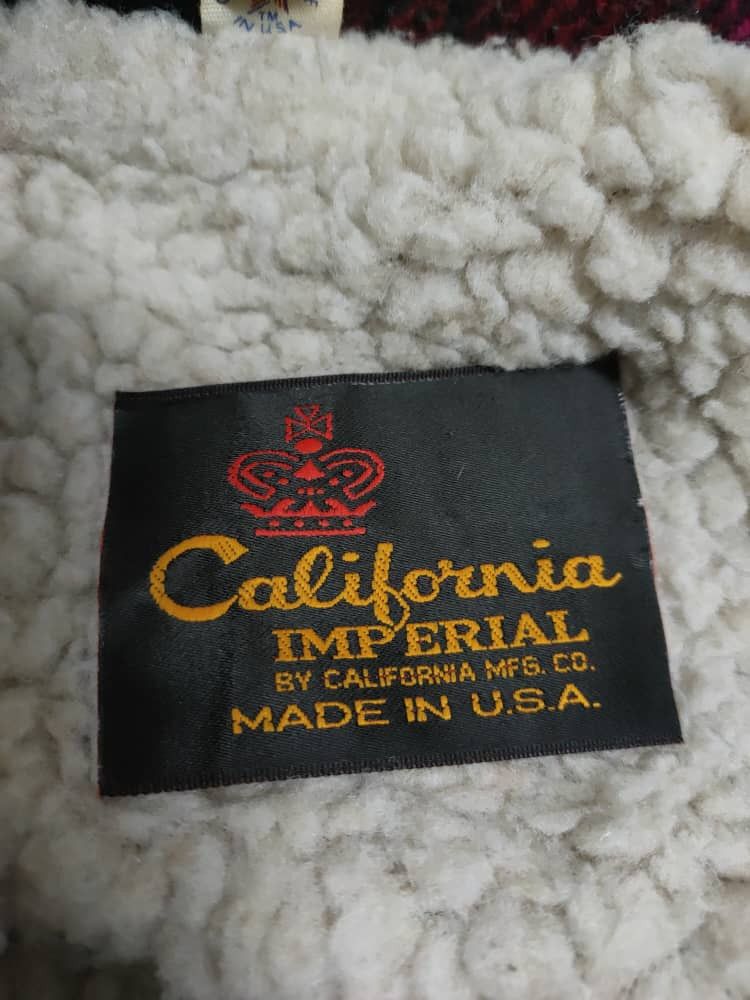 Flannel ❎ Vtg California Imperial Wool Zip Up Jacket Size US L / EU 52-54 / 3 - 4 Thumbnail