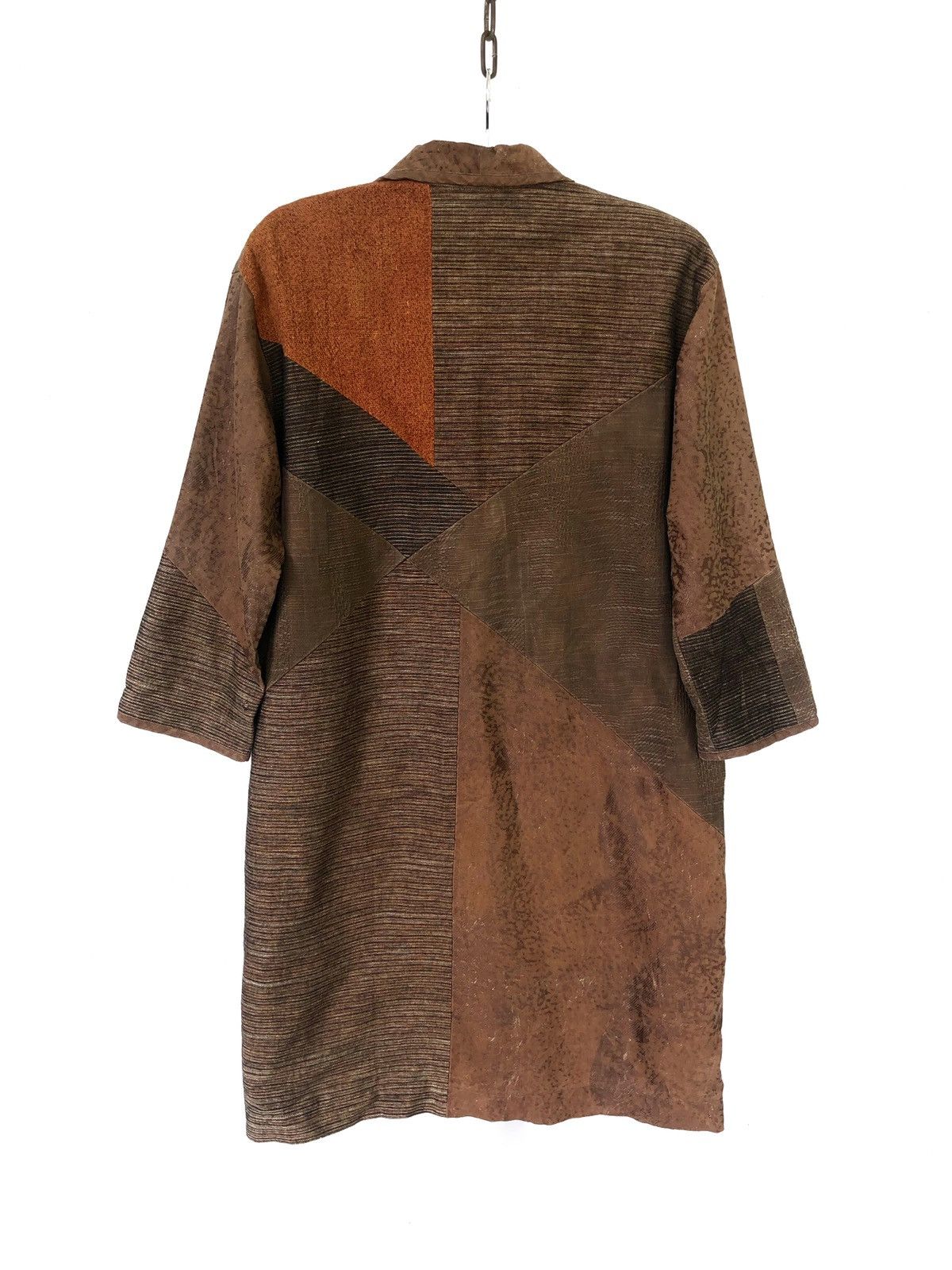 Handmade 🇯🇵 Fabric Hemp Patchwork Long Coat Kapital Visvim Size US M / EU 48-50 / 2 - 2 Thumbnail