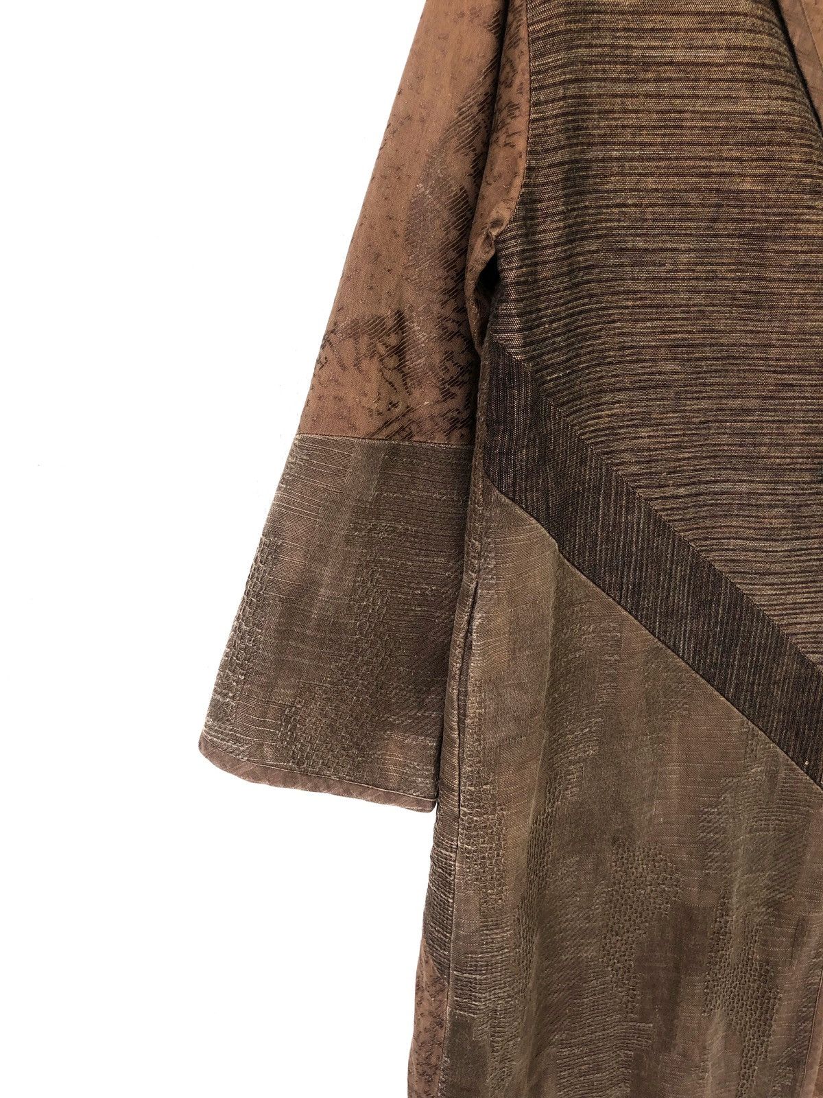 Handmade 🇯🇵 Fabric Hemp Patchwork Long Coat Kapital Visvim Size US M / EU 48-50 / 2 - 5 Thumbnail
