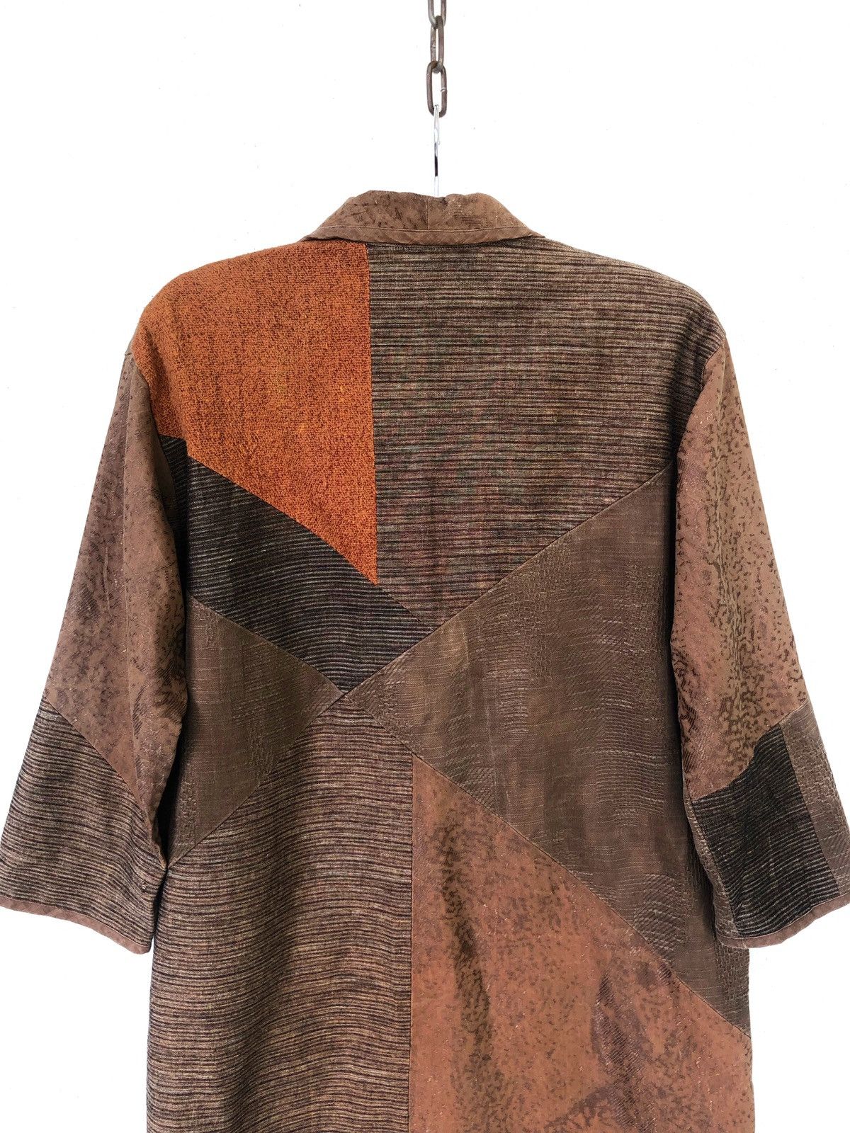 Handmade 🇯🇵 Fabric Hemp Patchwork Long Coat Kapital Visvim Size US M / EU 48-50 / 2 - 6 Thumbnail