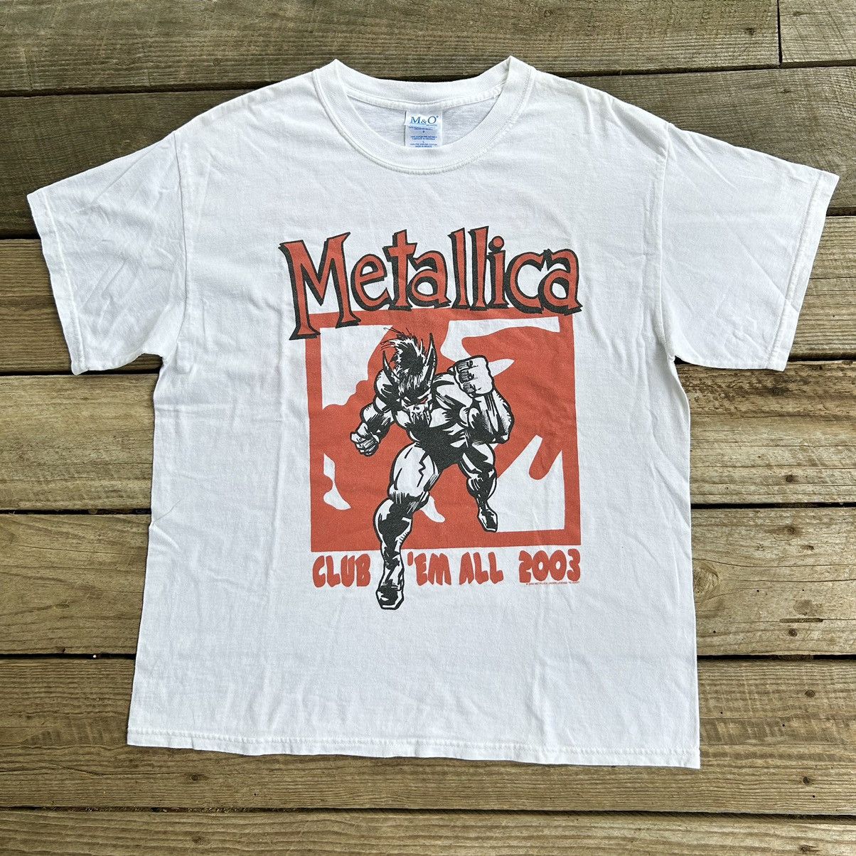 Vintage Vintage 2003 Metallica Club Em All Band T Shirt | Grailed