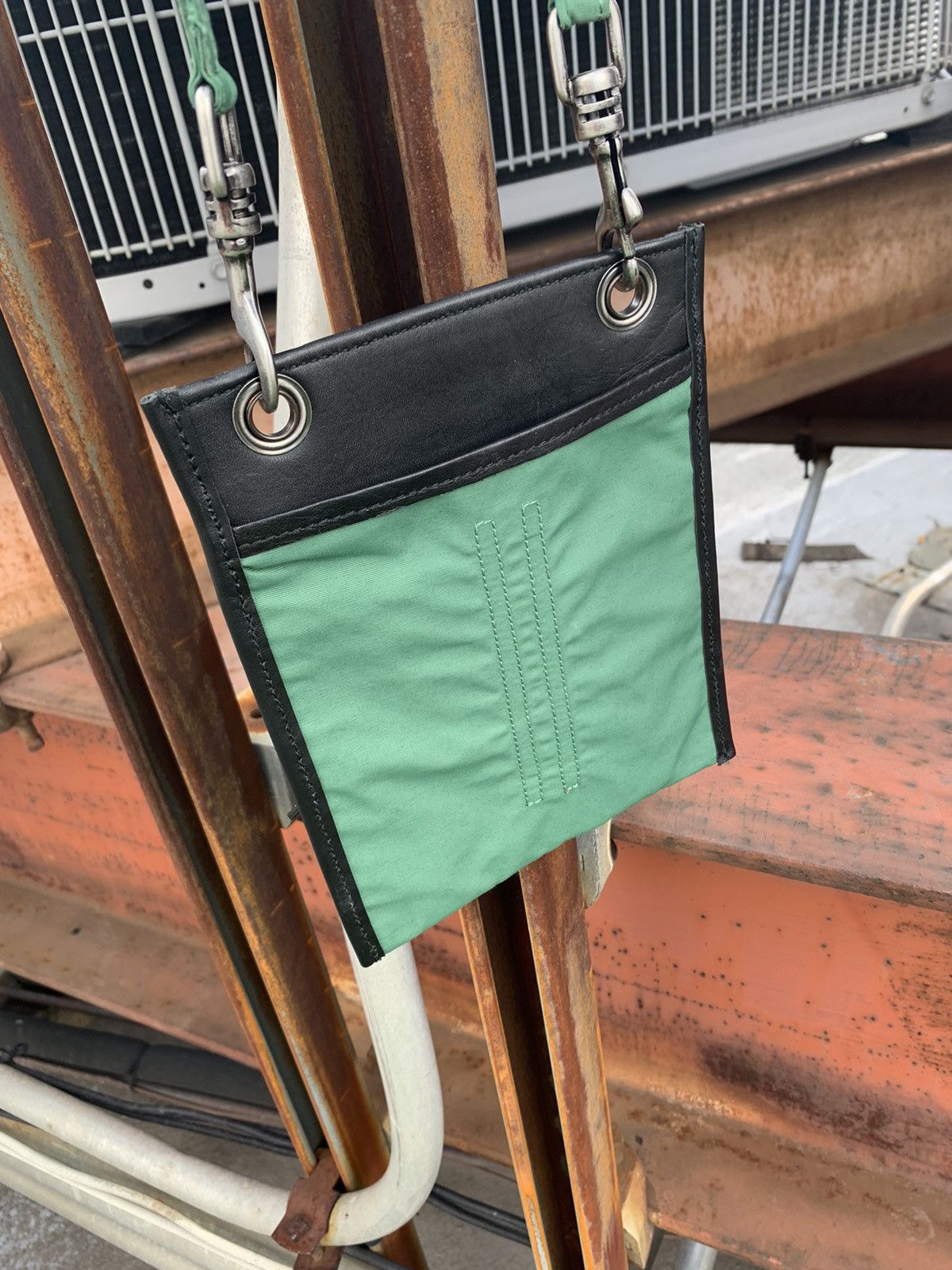 Rick Owens Rick Owens Institution Security Pocket Wallet in Green Size ONE SIZE - 3 Thumbnail