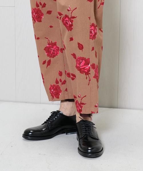 Bed j.w. Ford Rose Printed High Waisted Wide Leg Cropped Trousers Size US 32 / EU 48 - 14 Thumbnail