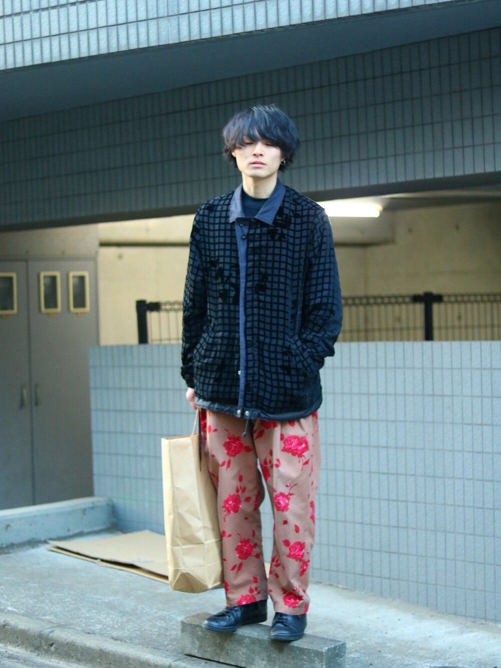 Bed j.w. Ford Rose Printed High Waisted Wide Leg Cropped Trousers Size US 32 / EU 48 - 19 Thumbnail