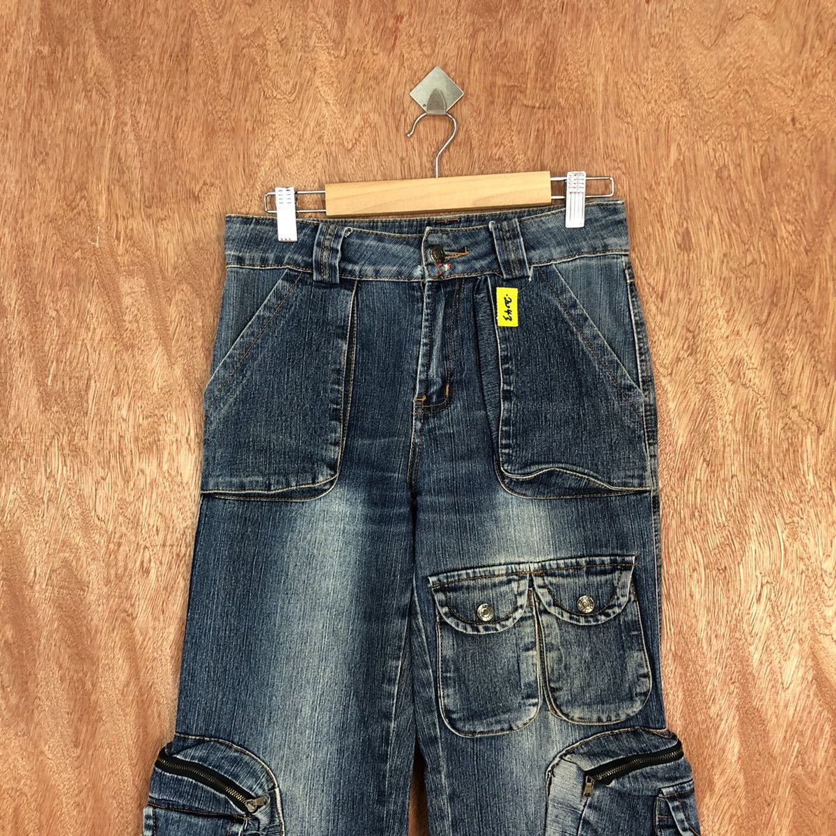 Japanese Brand HapHazard Blue 3D Multipocket Denim Jeans Pants #2043DL Size US 26 / EU 42 - 2 Thumbnail