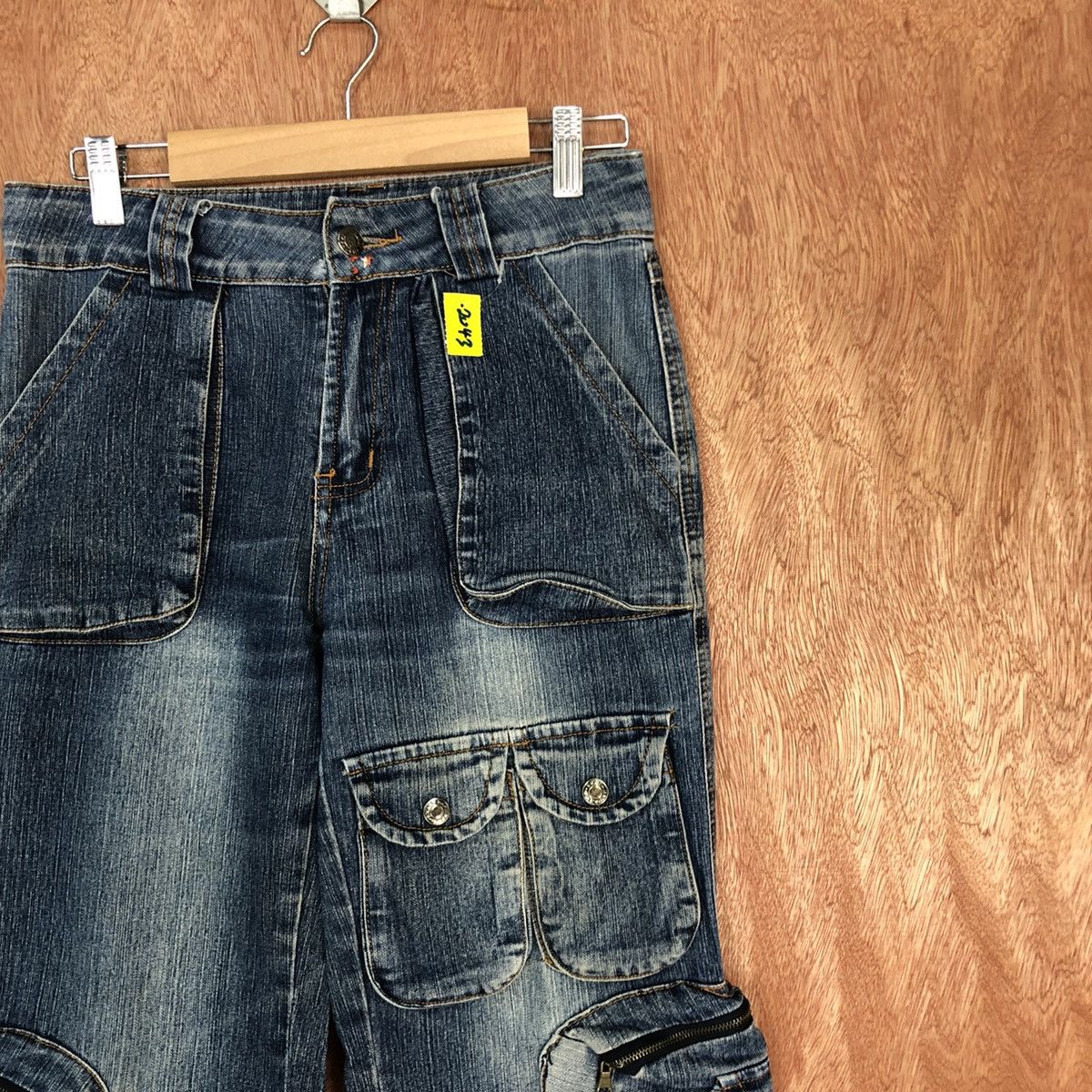 Japanese Brand HapHazard Blue 3D Multipocket Denim Jeans Pants #2043DL Size US 26 / EU 42 - 7 Thumbnail