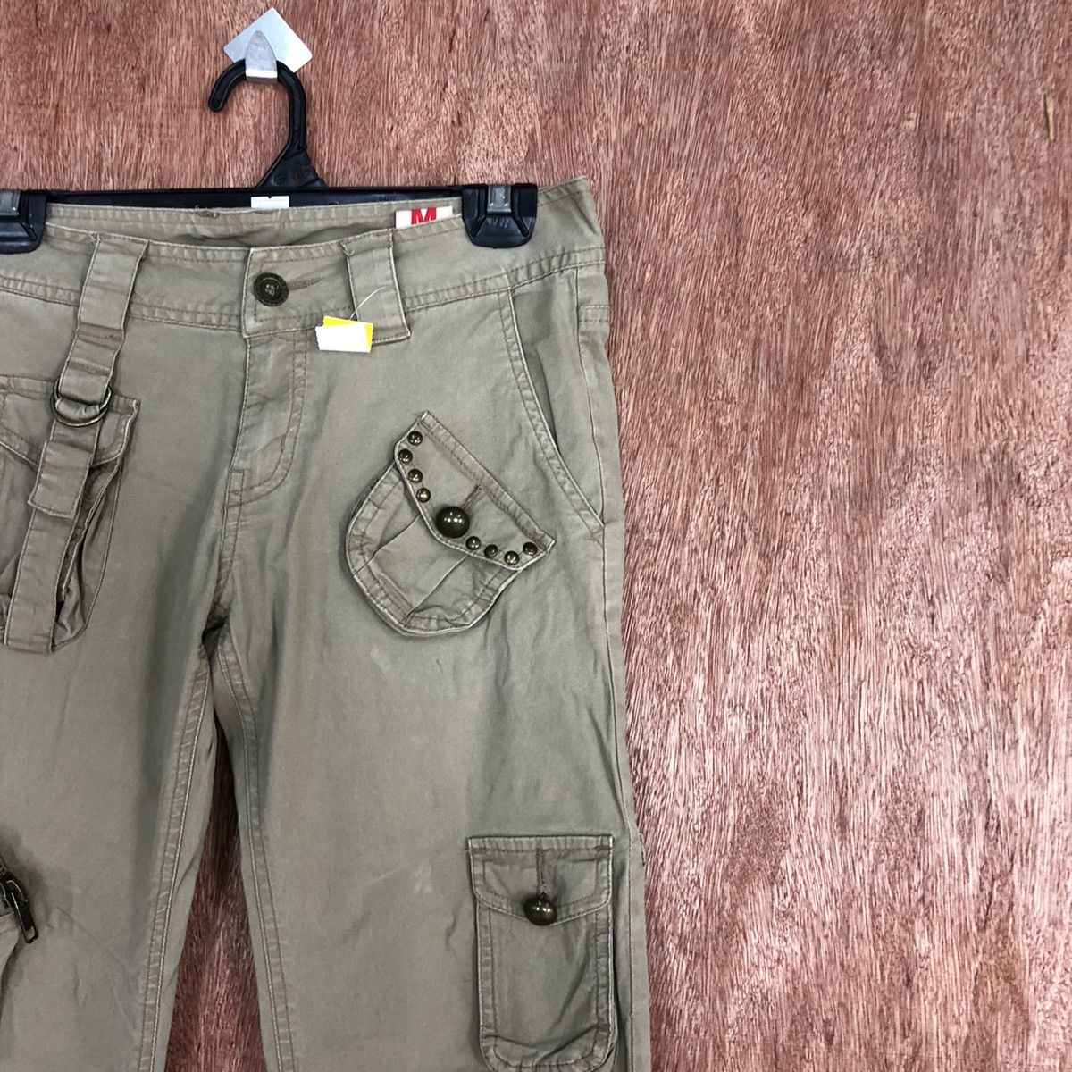 Japanese Brand DLL KissMark streetwear Multipocket Cargo Pants #2044DL Size 28" / US 6 / IT 42 - 5 Thumbnail