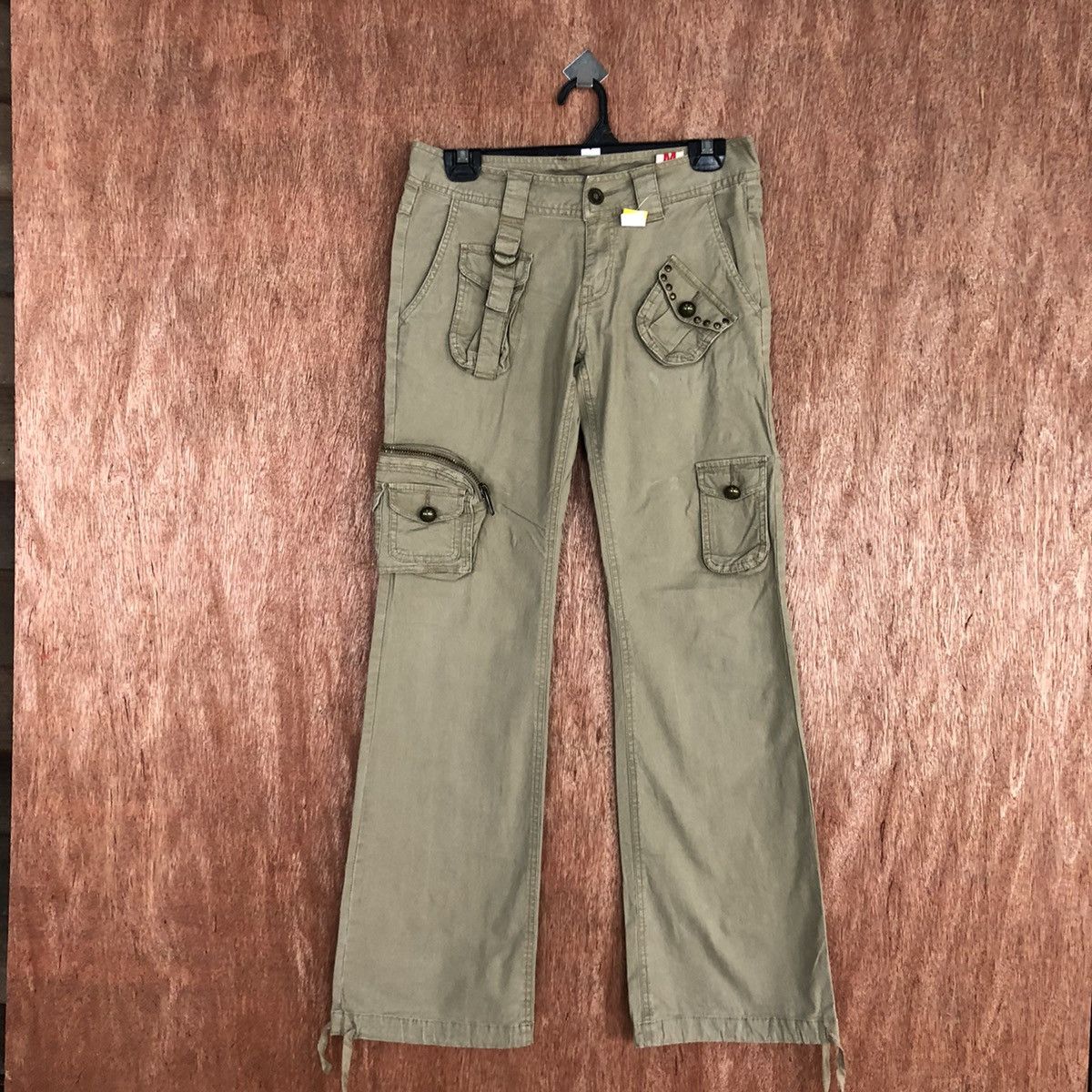 Japanese Brand DLL KissMark streetwear Multipocket Cargo Pants #2044DL Size 28" / US 6 / IT 42 - 1 Thumbnail