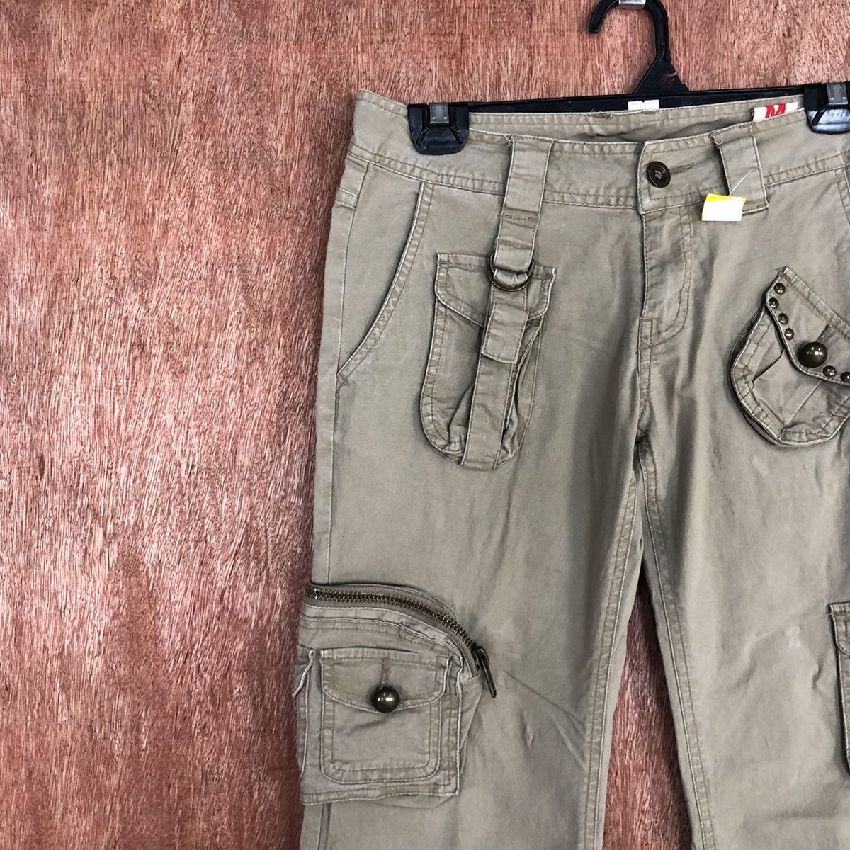 Japanese Brand DLL KissMark streetwear Multipocket Cargo Pants #2044DL Size 28" / US 6 / IT 42 - 6 Thumbnail