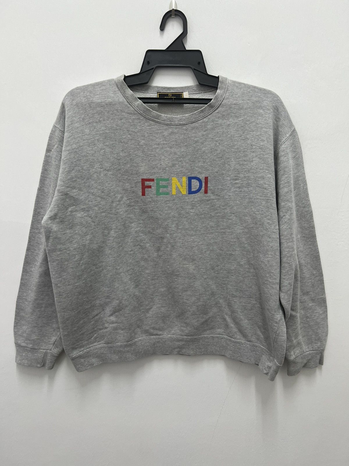 Fendi Fendi Multi Colour Spell Out Sweatshirt Size US S / EU 44-46 / 1 - 1 Thumbnail
