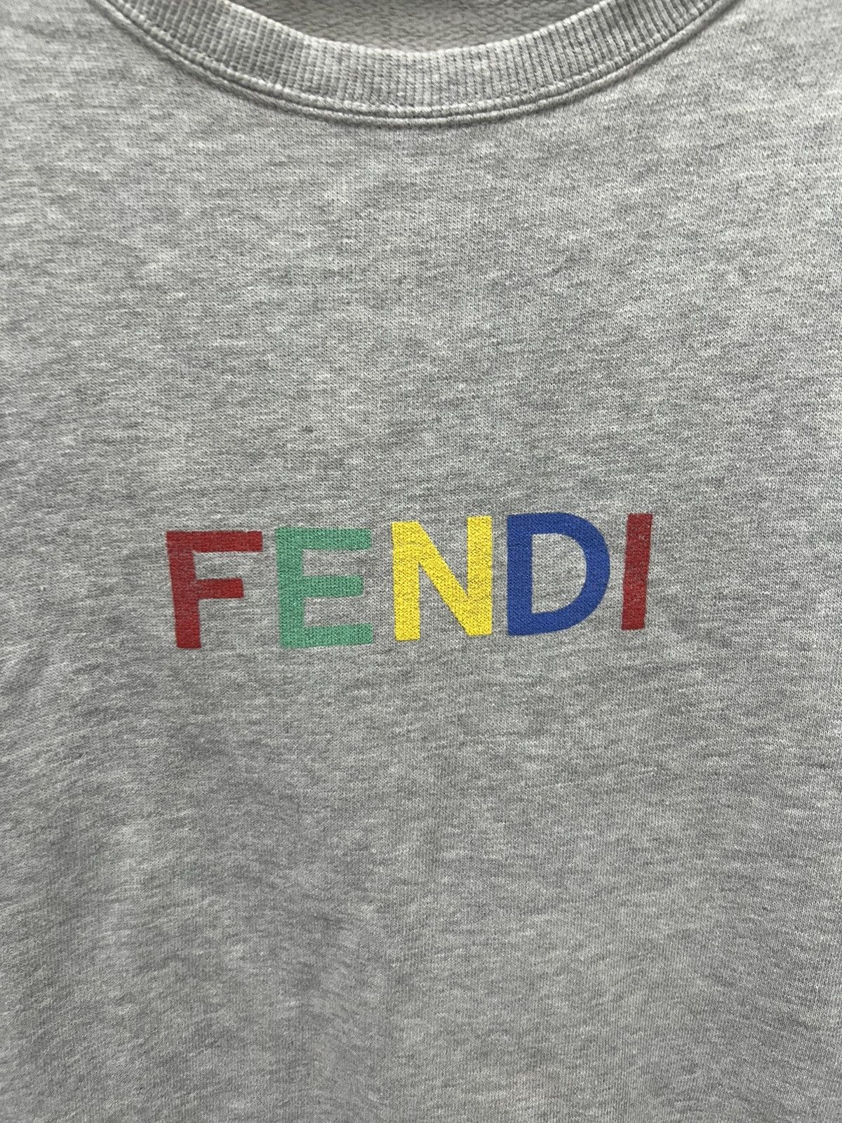Fendi Fendi Multi Colour Spell Out Sweatshirt Size US S / EU 44-46 / 1 - 2 Thumbnail