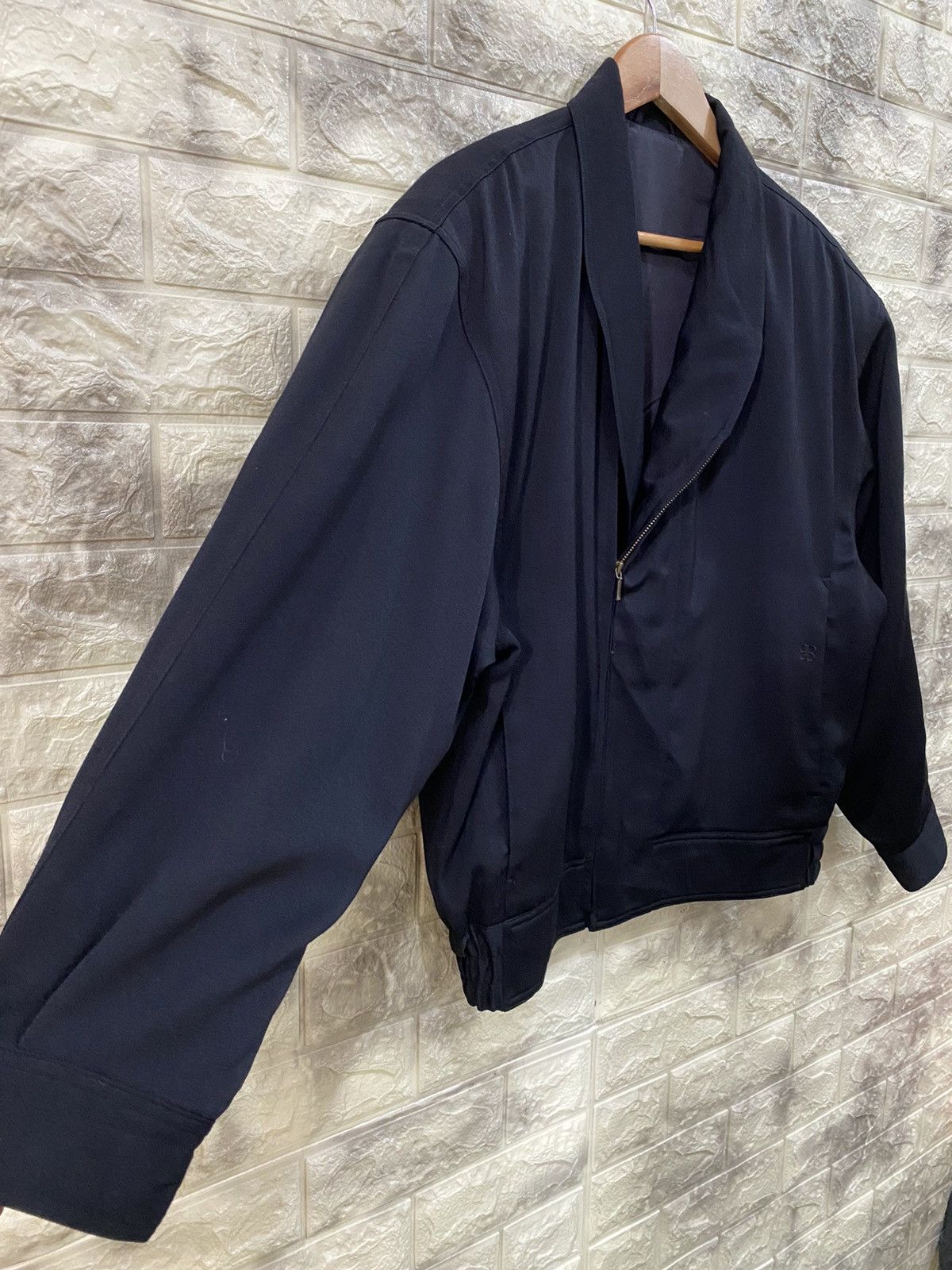 Balenciaga Vintage Balenciaga Paris Black- Wool Jacket Size L / US 10 / IT 46 - 10 Thumbnail
