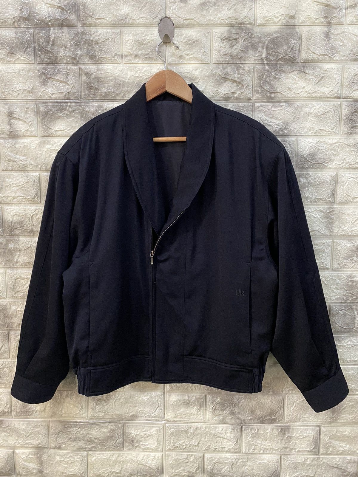 Balenciaga Vintage Balenciaga Paris Black- Wool Jacket Size L / US 10 / IT 46 - 6 Thumbnail