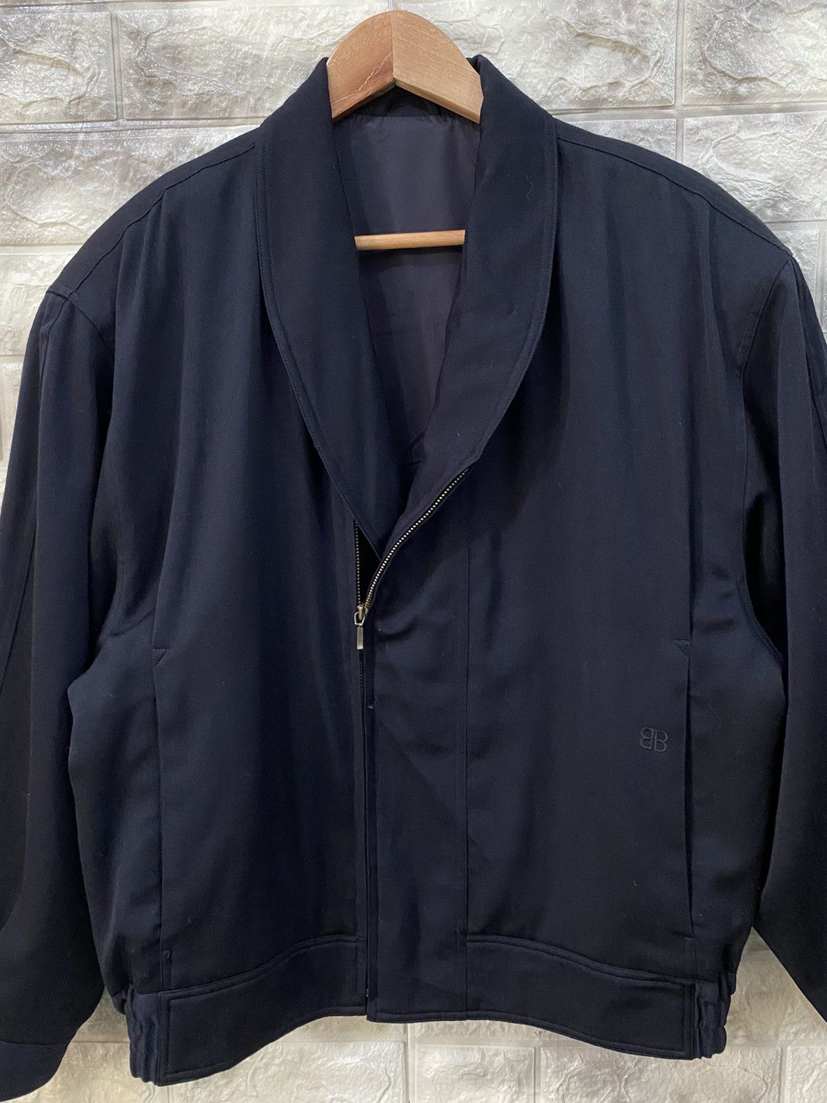 Balenciaga Vintage Balenciaga Paris Black- Wool Jacket Size L / US 10 / IT 46 - 9 Thumbnail